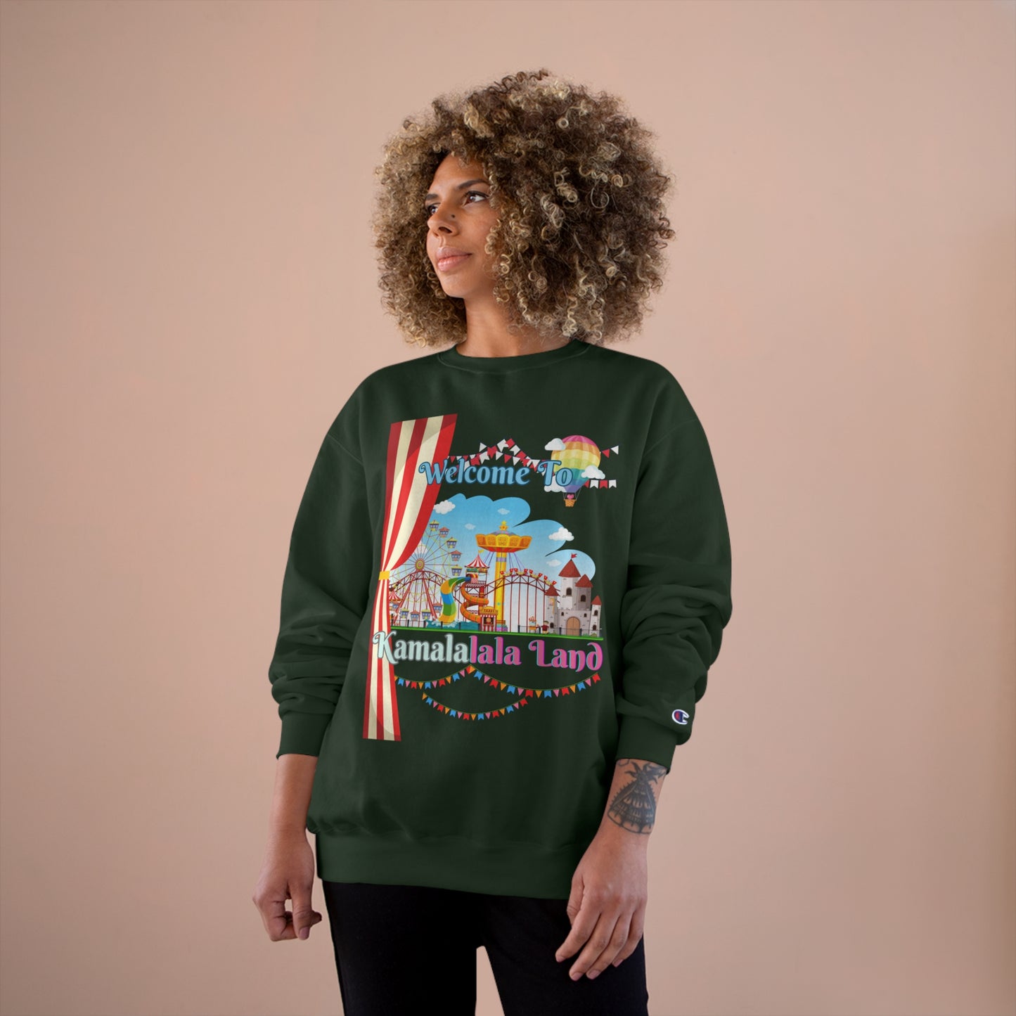 KamalaLaLa Land Champion Sweatshirt - Funny Political Election Gift for Him or Her