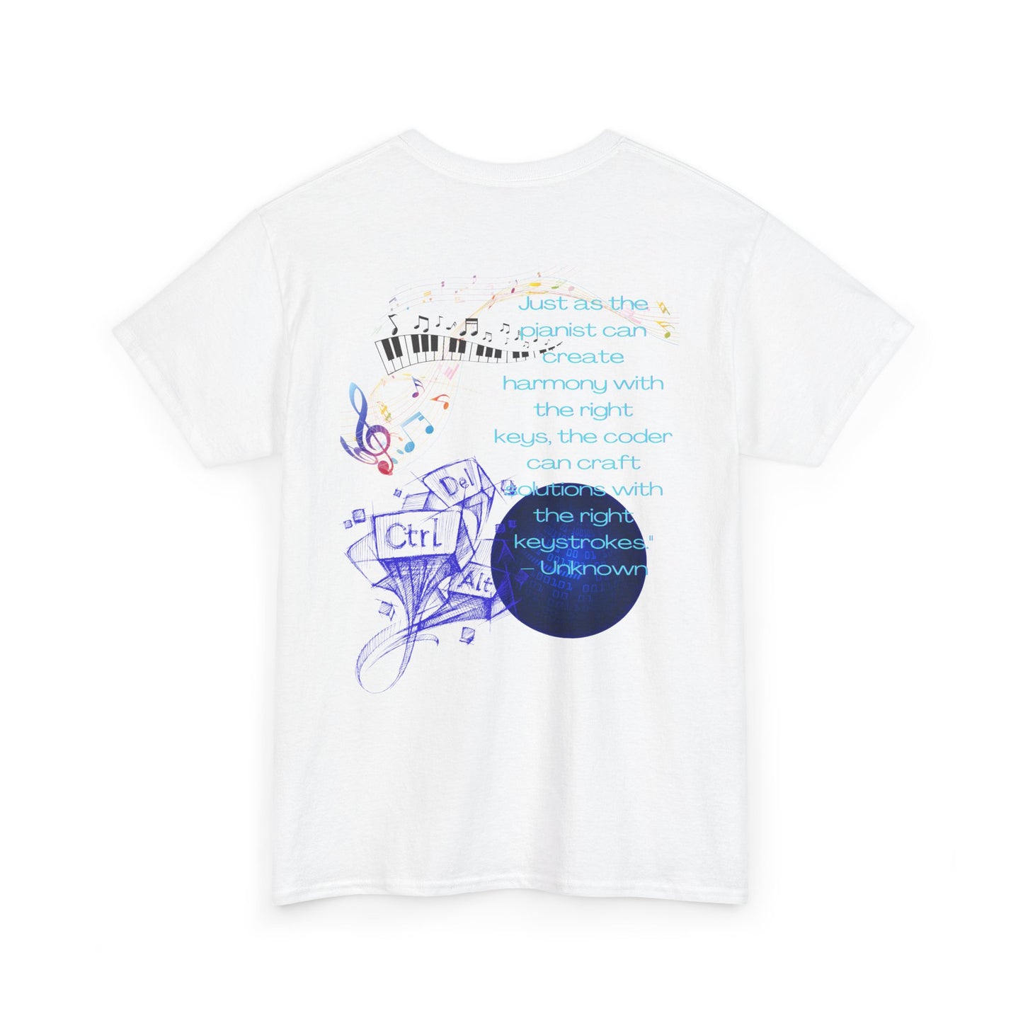 The Right Keys Unisex Tee, Pianist and Coder Gift, Music and Tech Lover Shirt, Programmer and Musician Top, Keyboardist
