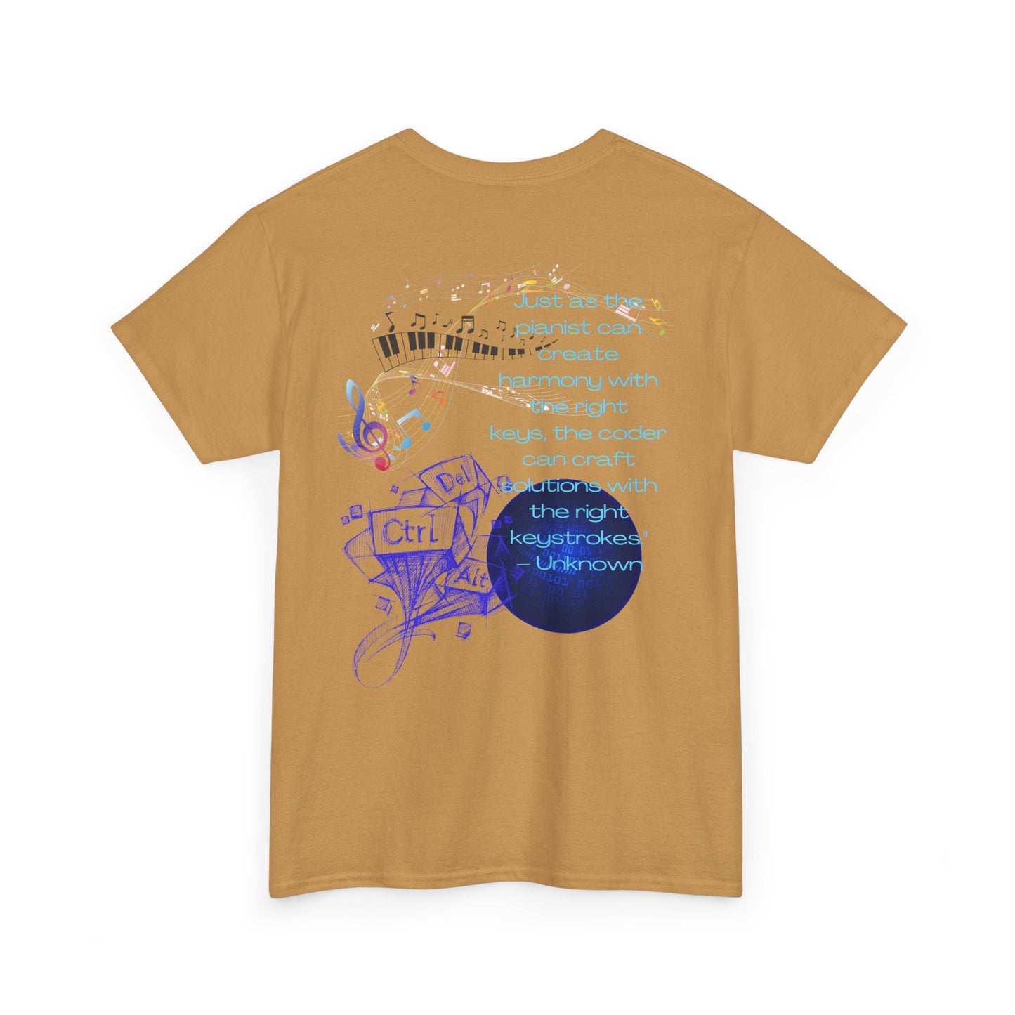 The Right Keys Unisex Tee, Pianist and Coder Gift, Music and Tech Lover Shirt, Programmer and Musician Top, Keyboardist