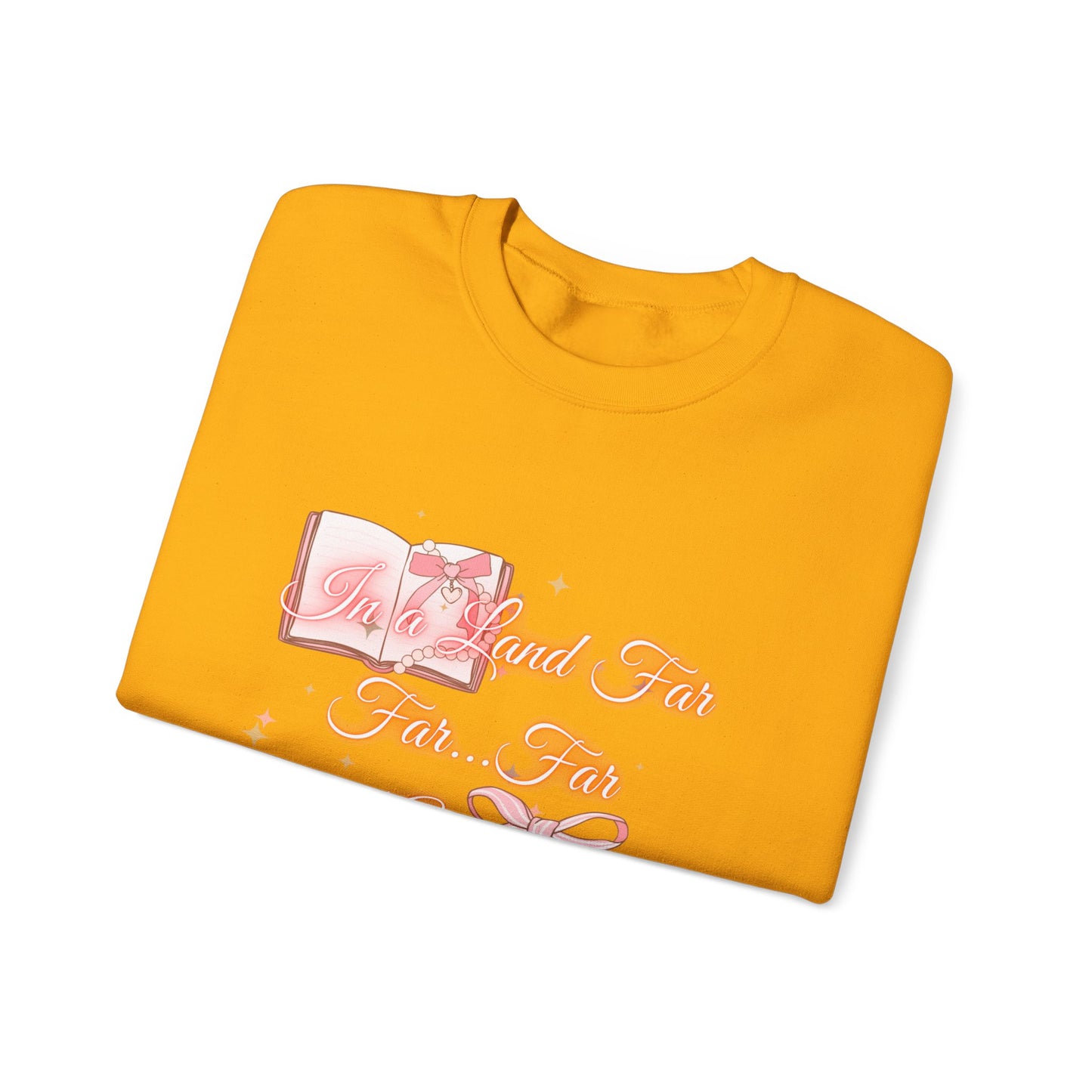 Far Away Fairytales Unisex Heavy Blend™ Crewneck Sweatshirt, Cozy Winter Wear, Fairytales Clothing, Storybook Fashion, Gift For Book Lovers