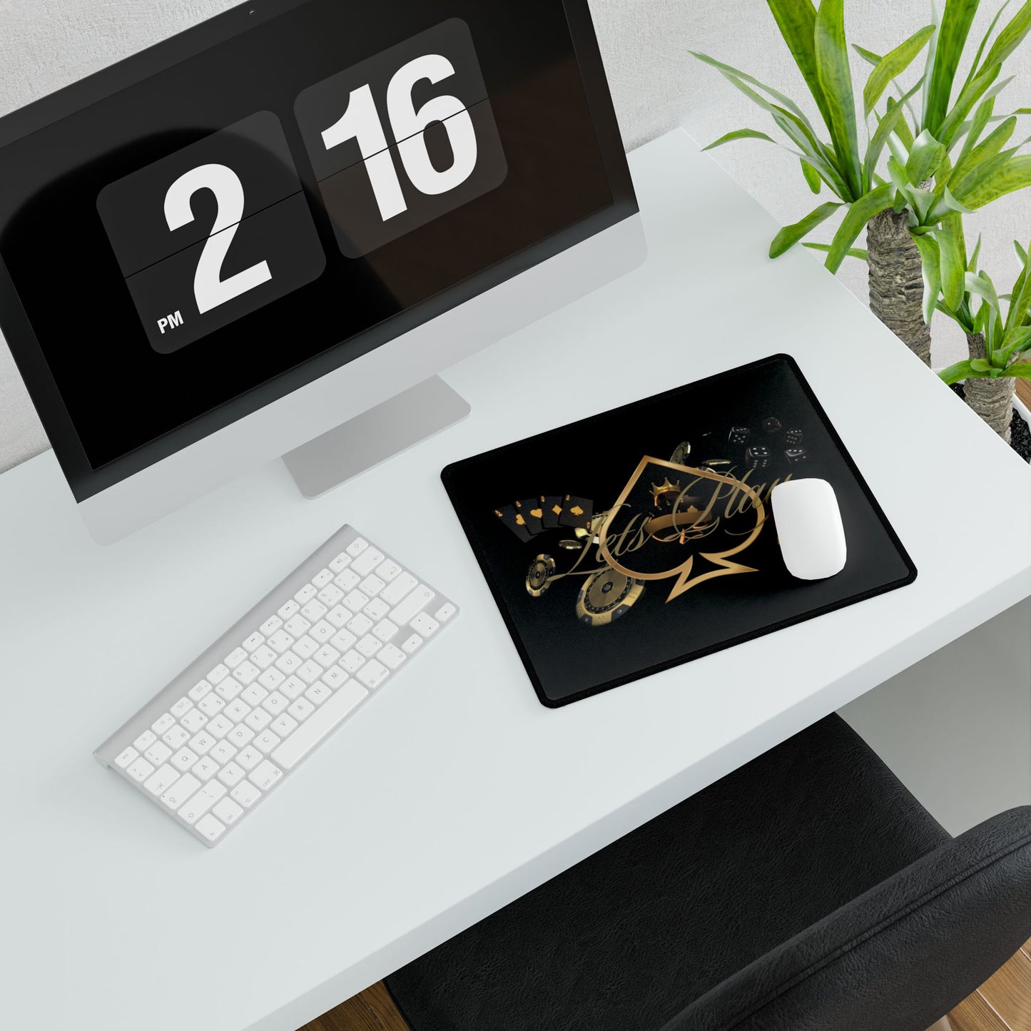 Casino Night Players Club Desk Mat Non-Slip Base Smooth Surface 3 Sizes Available
