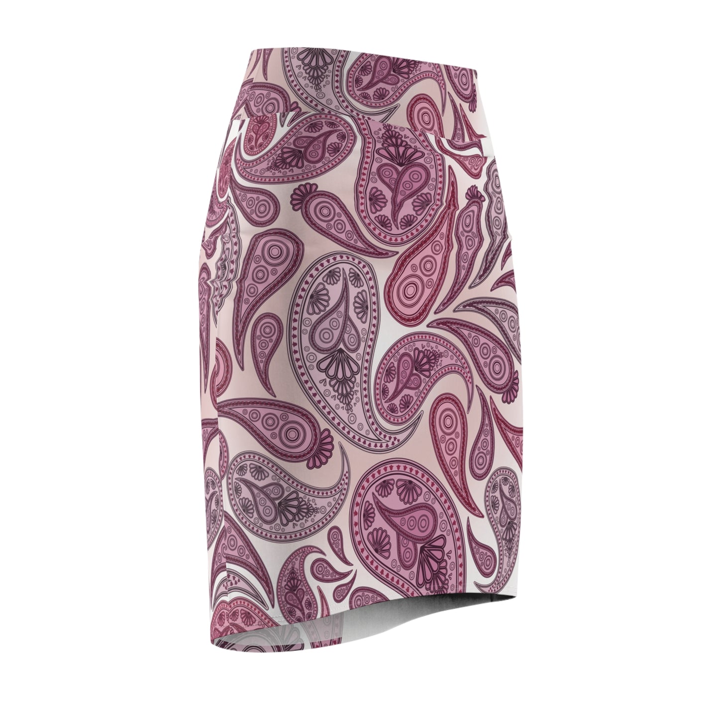 Generic Brand Purple Paisley Women's Pencil Skirt Size XS, Sm, M, Lg. XL, 2XL