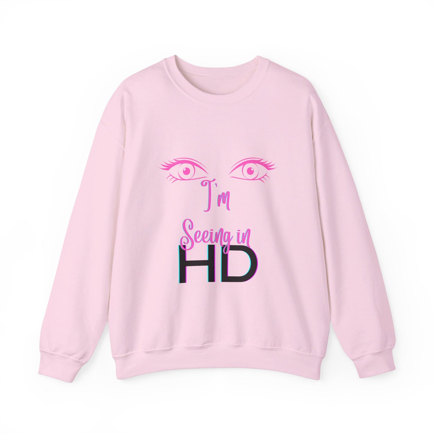Seeing in HD Espresso Unisex Heavy Blend™ Crewneck Sweatshirt