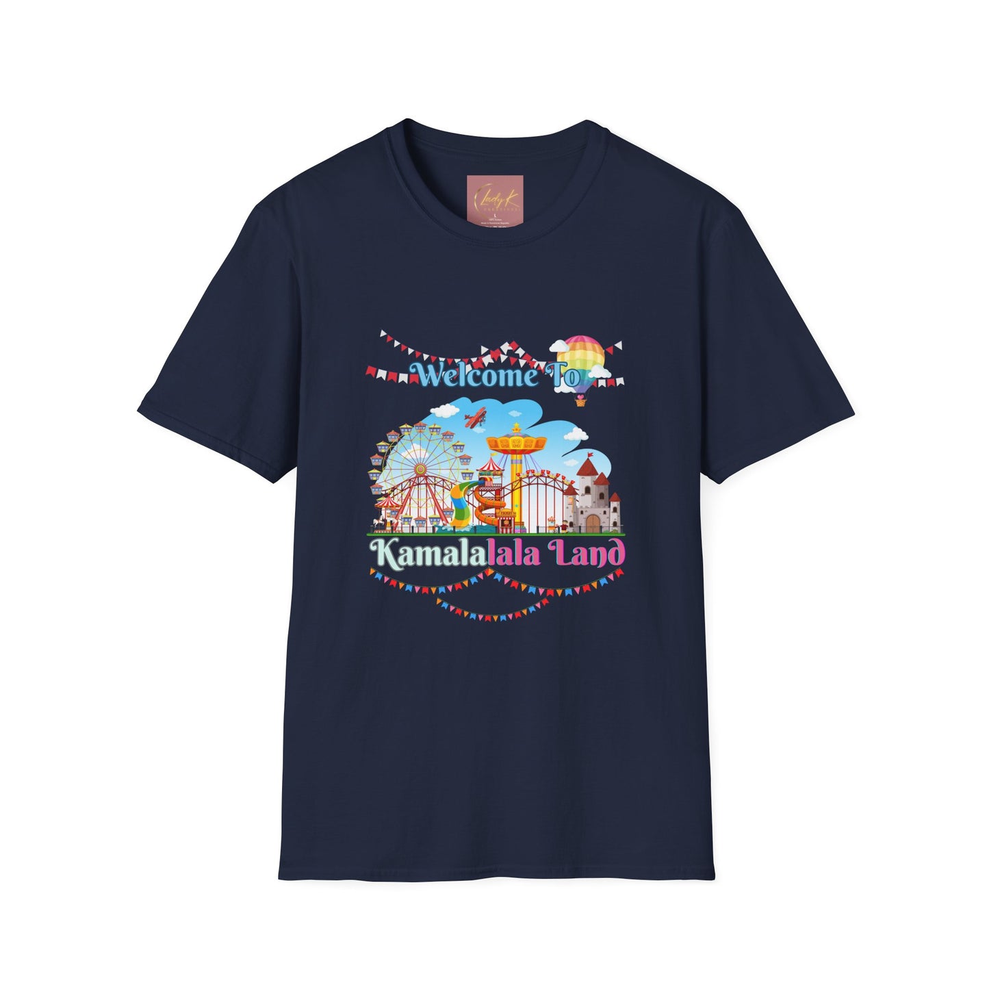 Kamala lalaland Unisex Soft-style T-shirt, Presidential Candidate Unisex Softstyle T-Shirt, Election 2024, Election Season, USA Politics, Equality Shirt