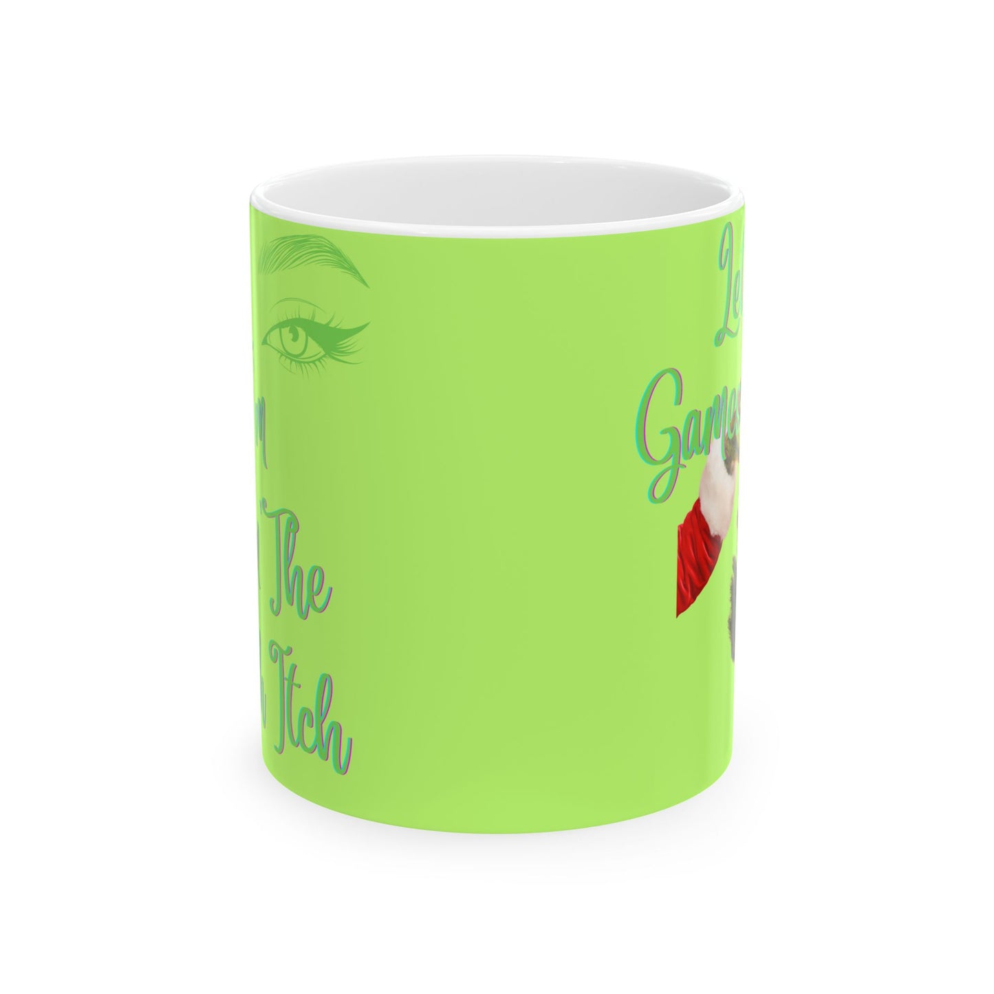 Grinch Games Ceramic Mug 11oz, 15oz - Christmas Coffee Cup, Holiday Tea Mug, Funny Xmas Gift, Festive Drinkware, Green Grinch Cup