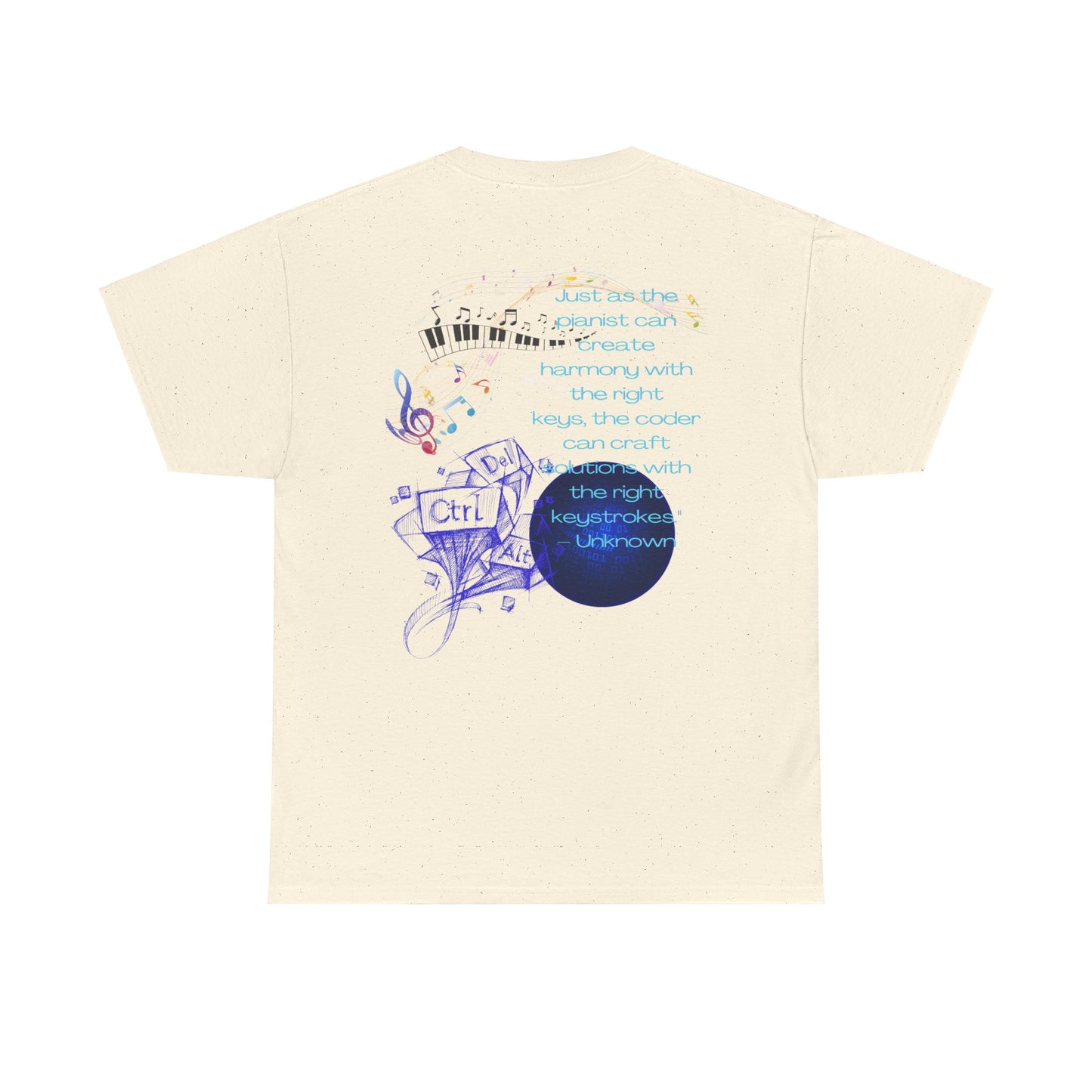 The Right Keys Unisex Tee, Pianist and Coder Gift, Music and Tech Lover Shirt, Programmer and Musician Top, Keyboardist