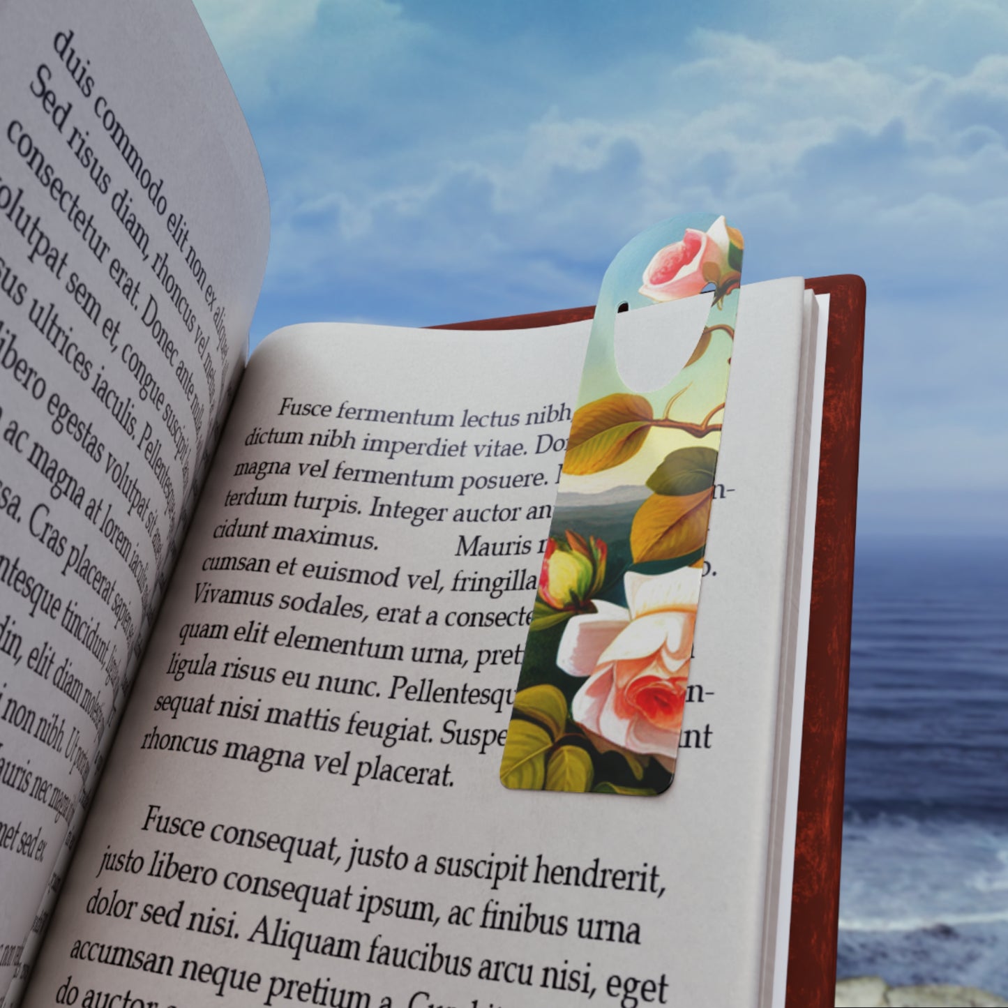 Scenery of Roses Bookmark