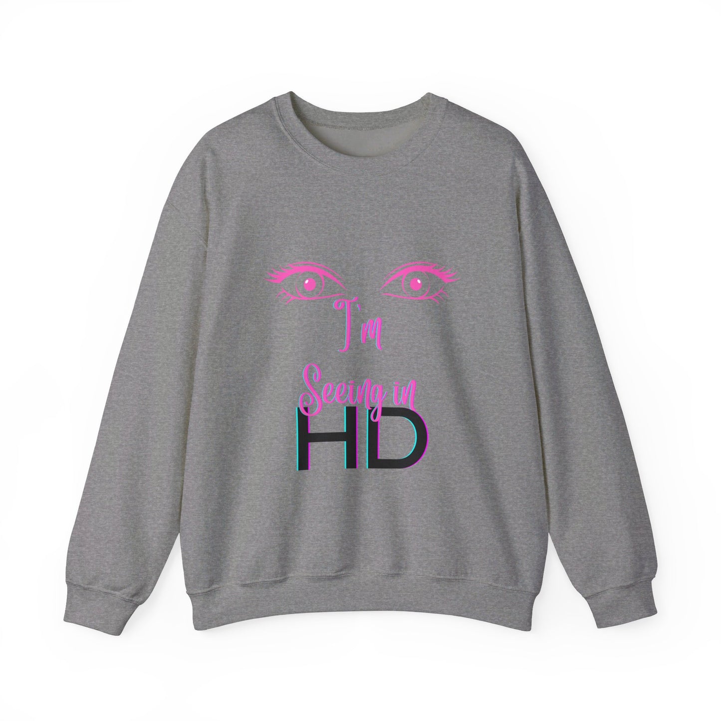 Seeing in HD Espresso Unisex Heavy Blend™ Crewneck Sweatshirt