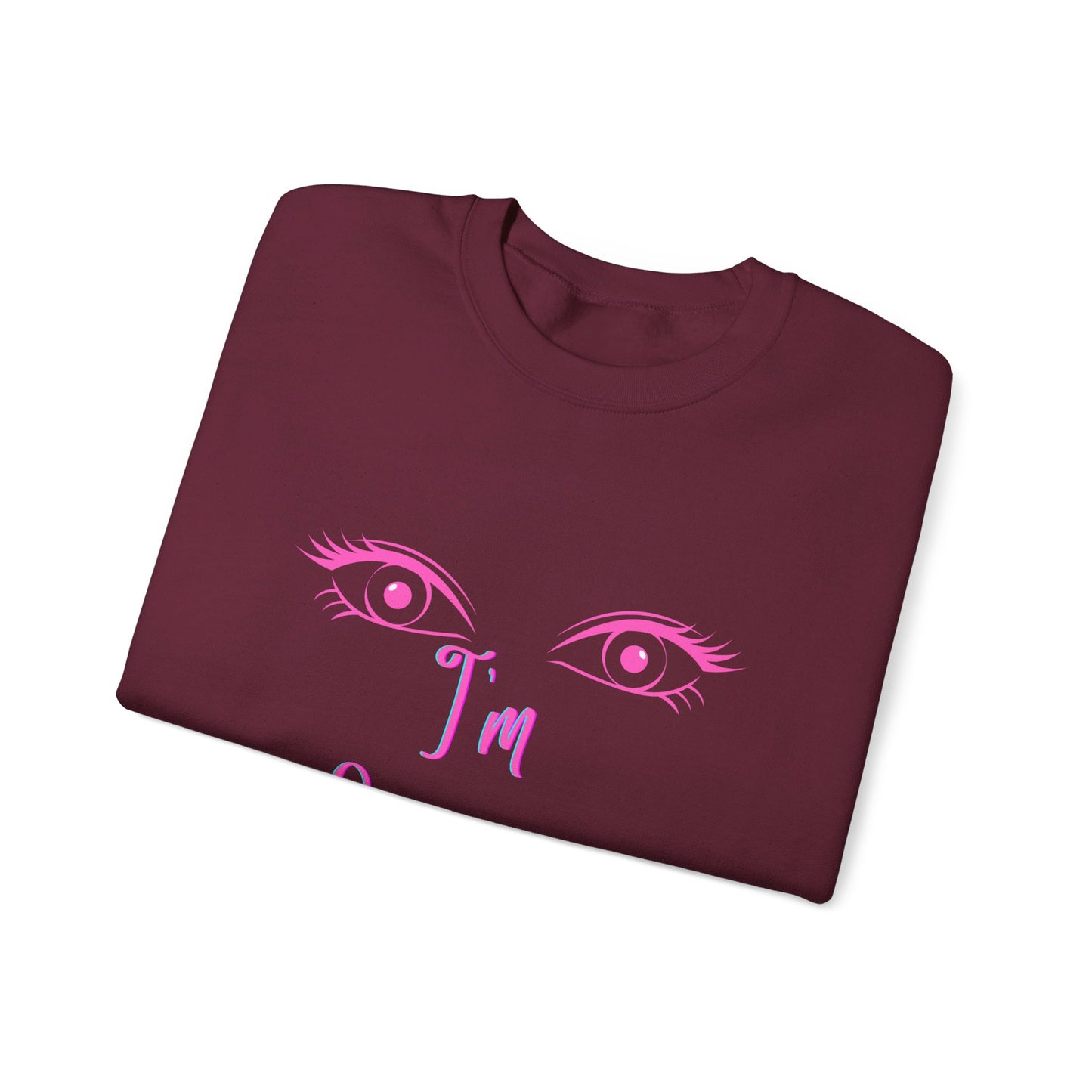 Seeing in HD Espresso Unisex Heavy Blend™ Crewneck Sweatshirt