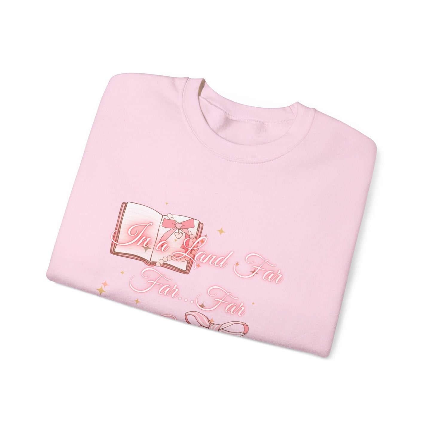 Far Away Fairytales Unisex Heavy Blend™ Crewneck Sweatshirt, Cozy Winter Wear, Fairytales Clothing, Storybook Fashion, Gift For Book Lovers