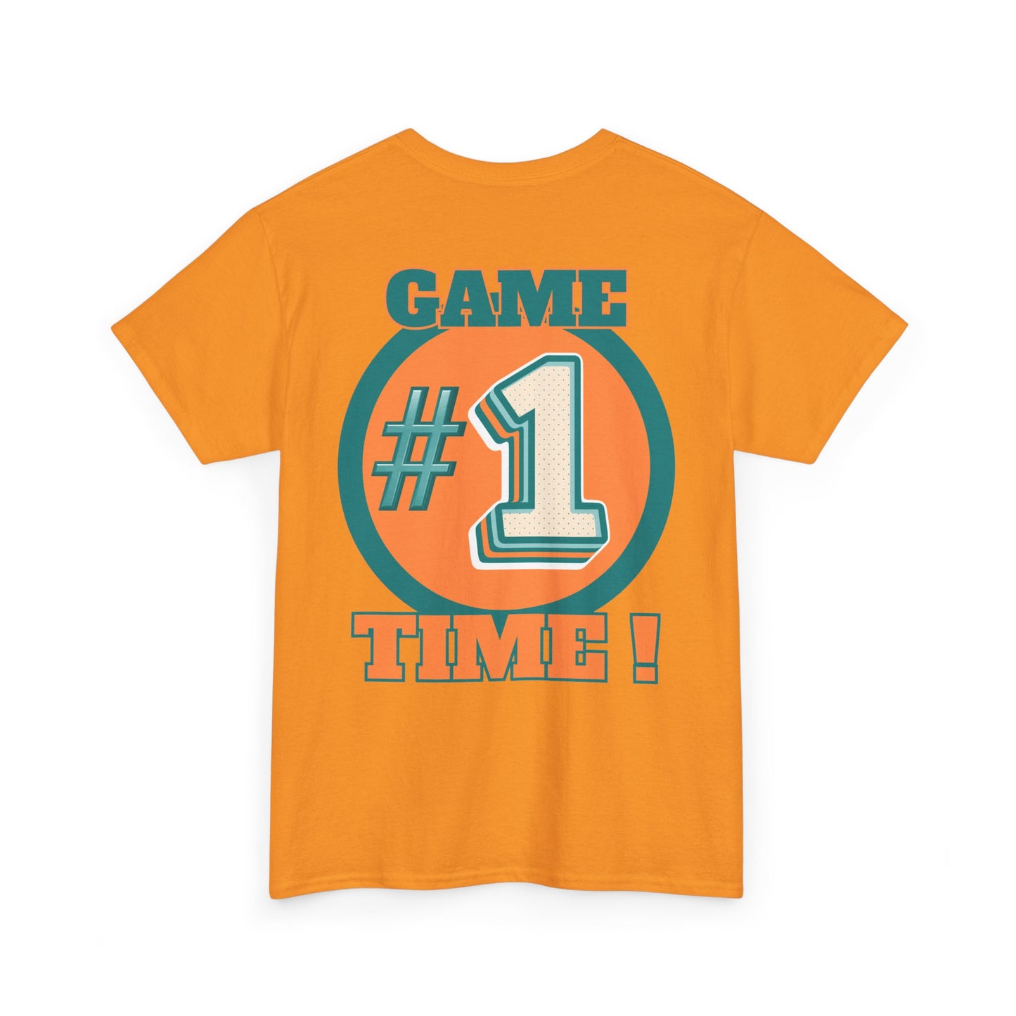 Miami Dolphins NFL Inspired Game Time Unisex Heavy Cotton Tee, Fantasy Football, Superbowl