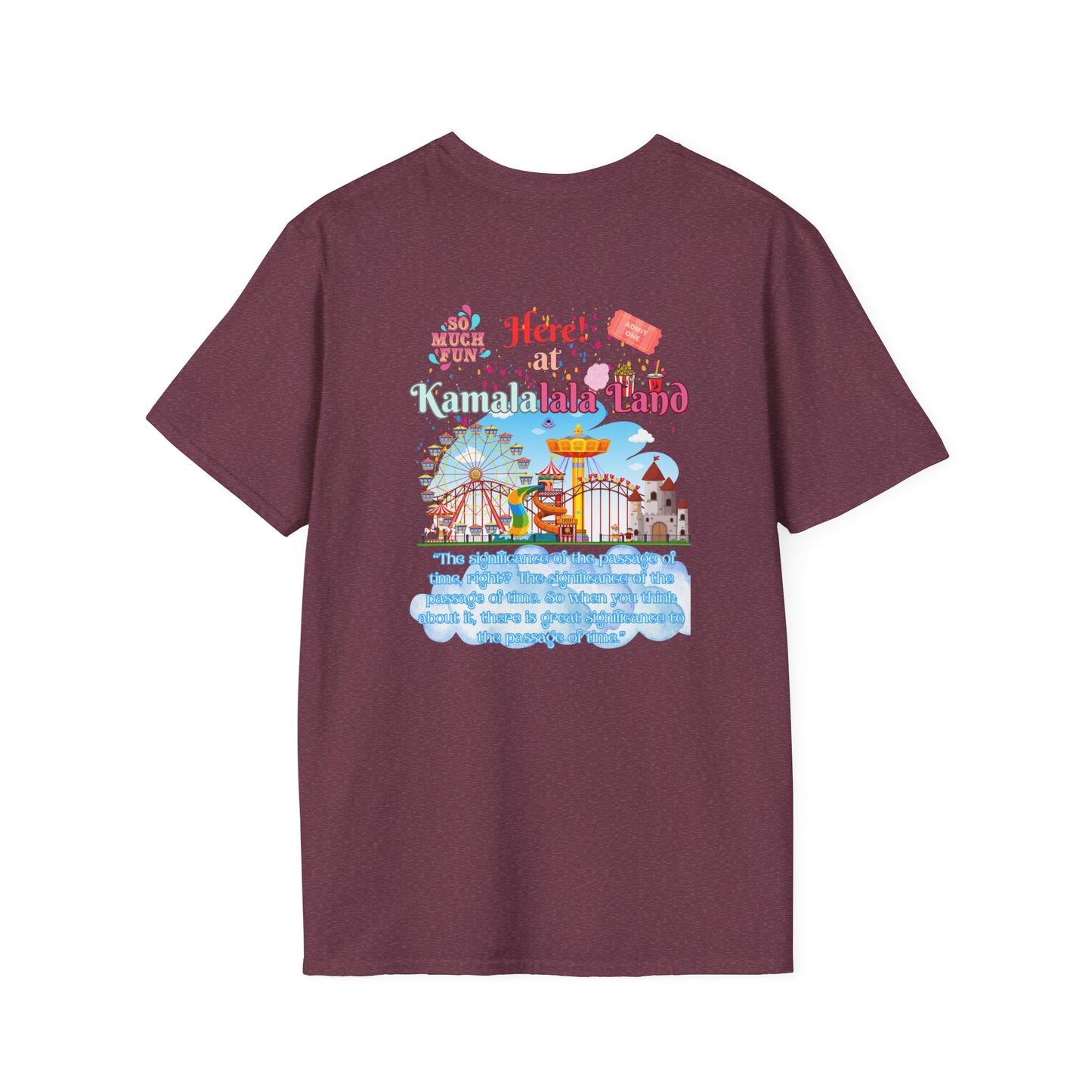 Kamala lalaland Unisex Soft-style T-shirt, Presidential Candidate Unisex Softstyle T-Shirt, Election 2024, Election Season, USA Politics, Equality Shirt