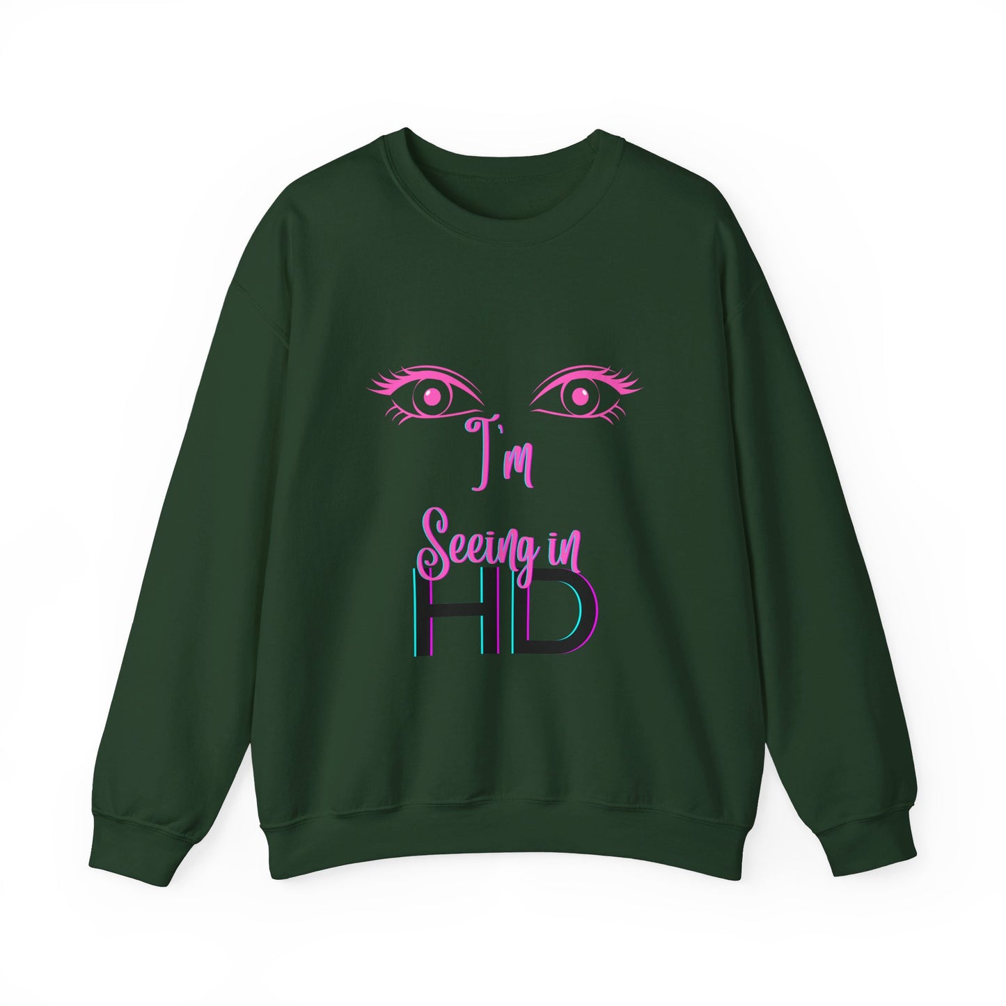 Seeing in HD Espresso Unisex Heavy Blend™ Crewneck Sweatshirt