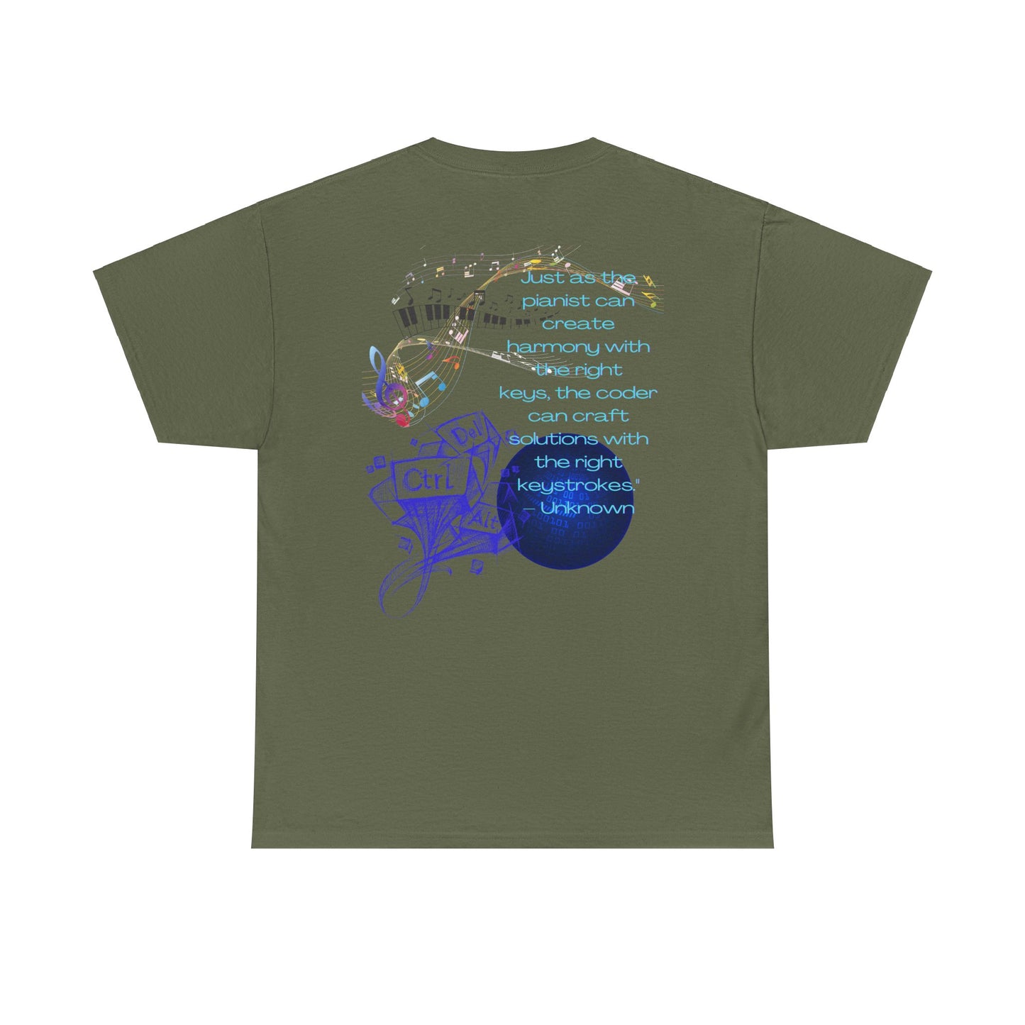 The Right Keys Unisex Tee, Pianist and Coder Gift, Music and Tech Lover Shirt, Programmer and Musician Top, Keyboardist