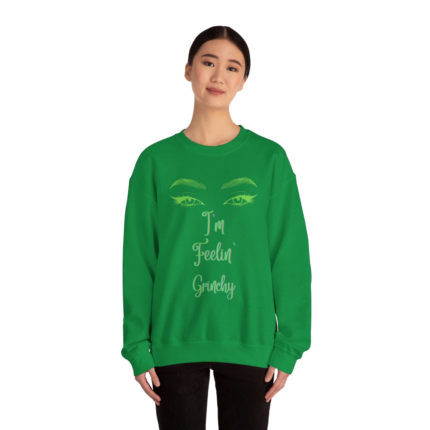 Feelin Grinchy Unisex Heavy Blend™ Crewneck Sweatshirt