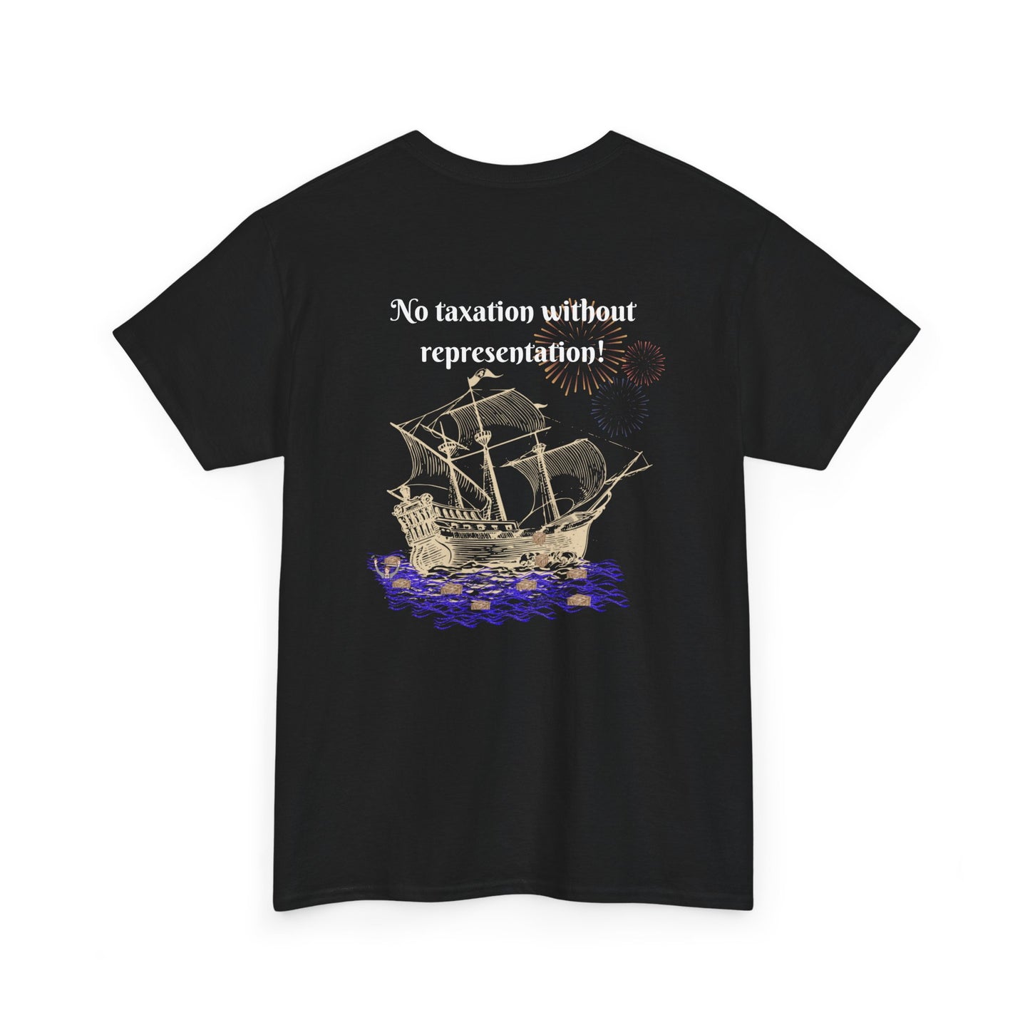 Coffee vs Tea and Liberty Unisex Shirt, Patriotic Celebration Apparel, Family Heavy Cotton Tee