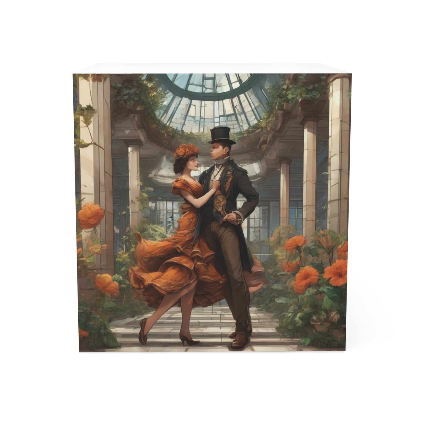 Atrium Couple Note Cube