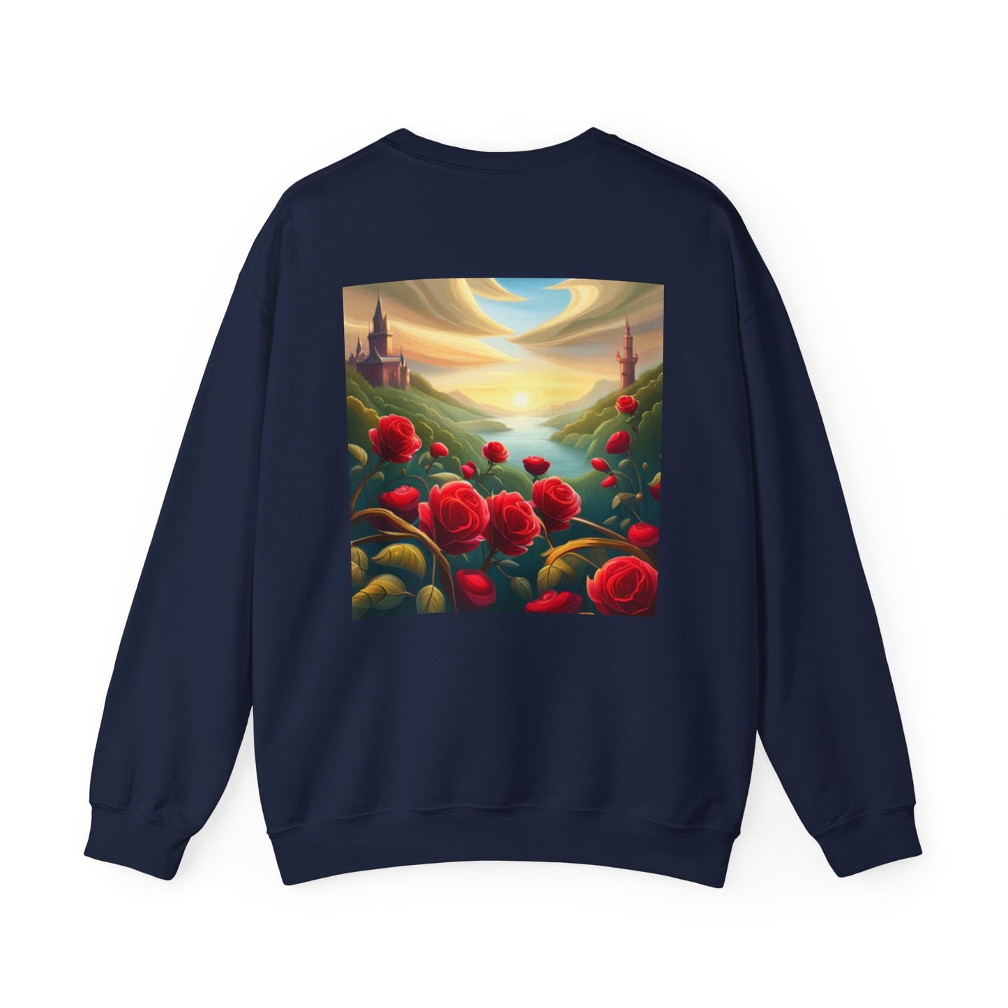 Far Away Fairytales Unisex Heavy Blend™ Crewneck Sweatshirt, Cozy Winter Wear, Fairytales Clothing, Storybook Fashion, Gift For Book Lovers