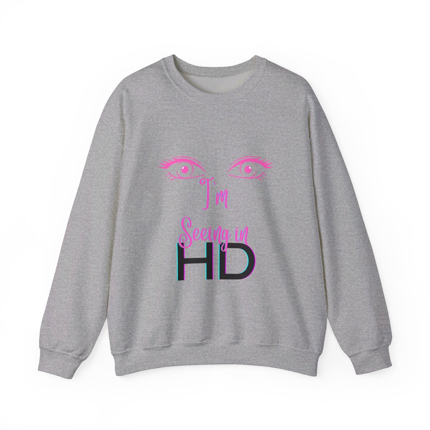 Seeing in HD Espresso Unisex Heavy Blend™ Crewneck Sweatshirt