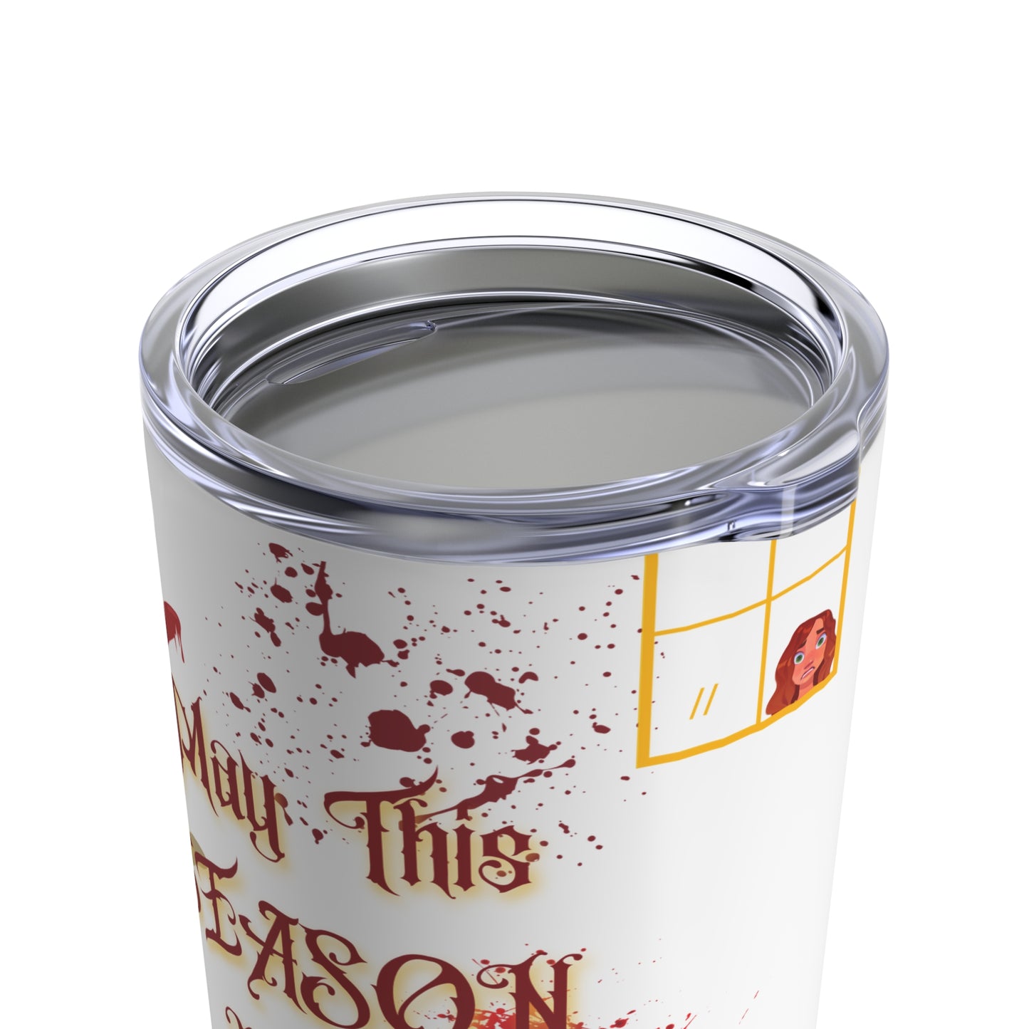 Halloween Vampire Pinup Tumbler 20oz - Gothic Drinkware for Fright Night