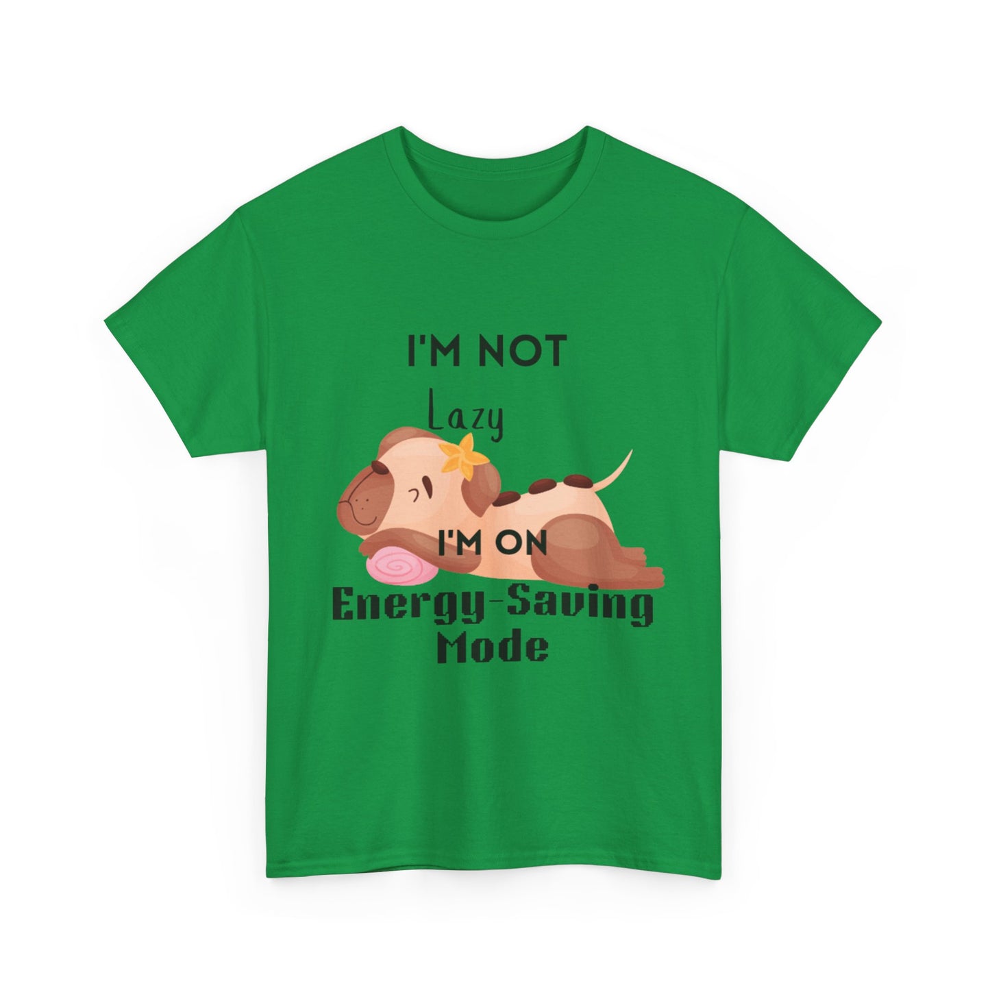 Energy Saving Unisex Heavy Cotton Tee, R & R Funny Dog Lover Shirt, Funny Dog Shirt, Dog Lover Gift, Puppy Graphic Tee