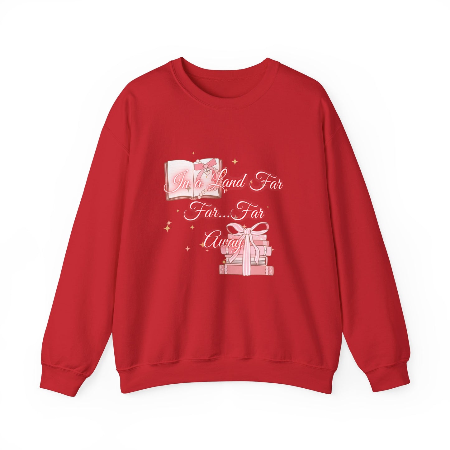 Far Away Fairytales Unisex Heavy Blend™ Crewneck Sweatshirt, Cozy Winter Wear, Fairytales Clothing, Storybook Fashion, Gift For Book Lovers