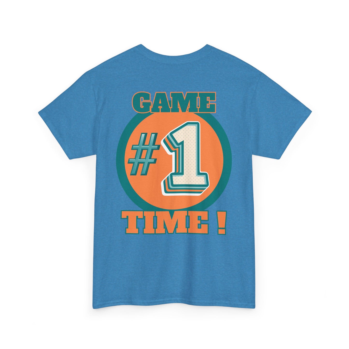 Miami Dolphins NFL Inspired Game Time Unisex Heavy Cotton Tee, Fantasy Football, Superbowl