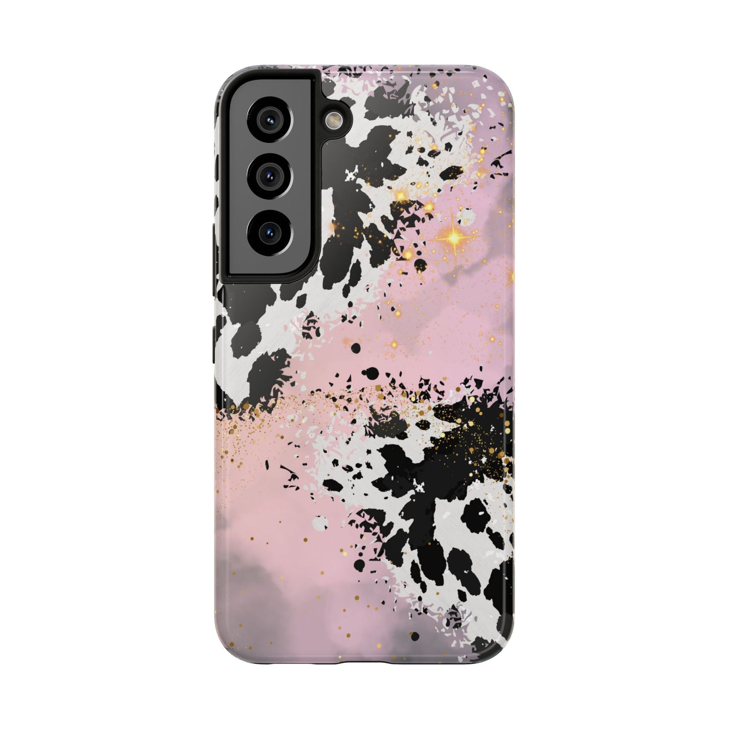 Pink Cow Print Tough Phone Case, Cute and Durable Phone Cover, Cute Phone Cover, Gift For Her, Phone Protection, Stylish Phone Accessory, Animal Print Phone Case, Cow Print Accessories