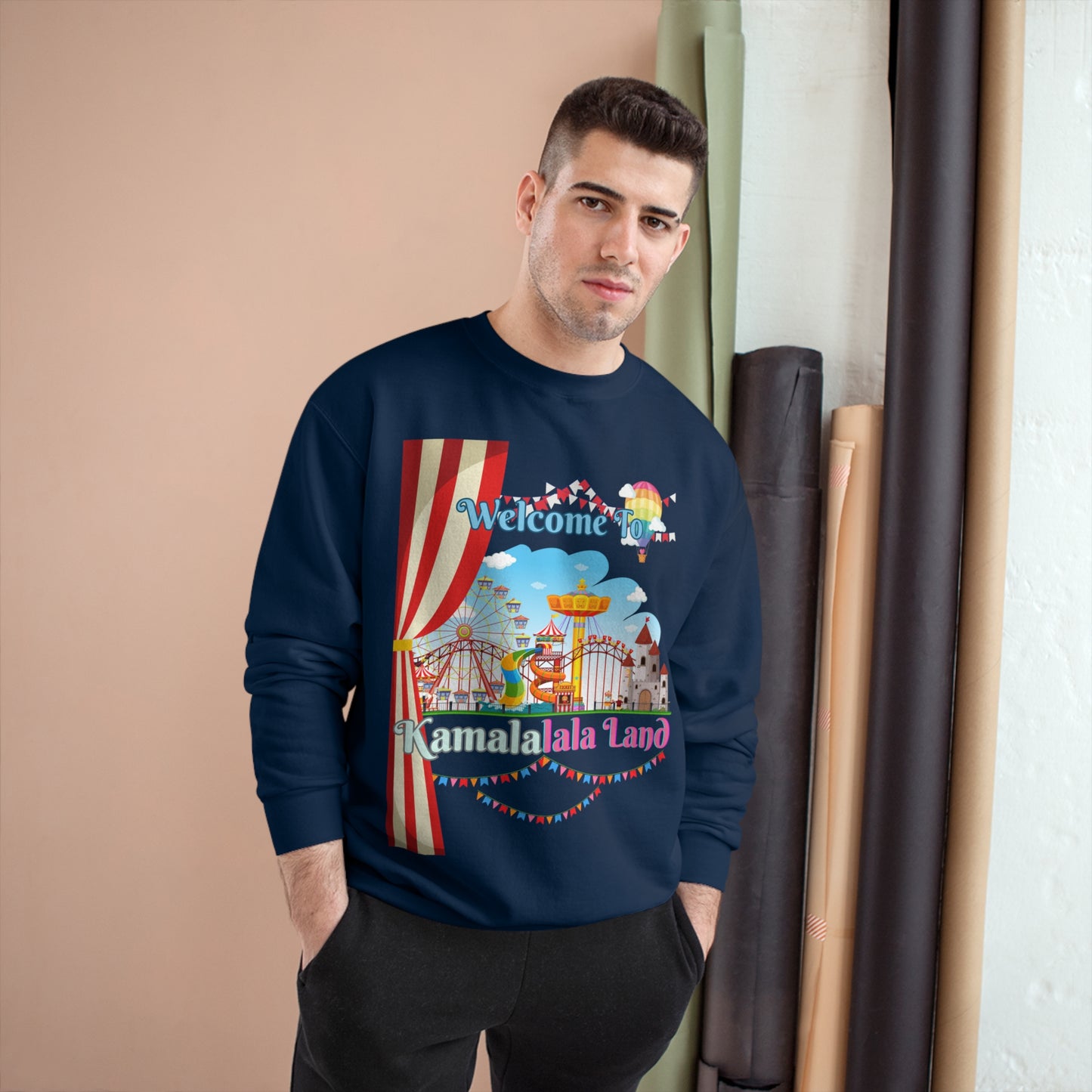 KamalaLaLa Land Champion Sweatshirt - Funny Political Election Gift for Him or Her
