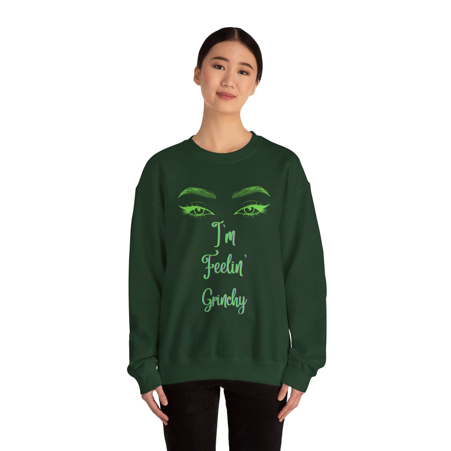 Feelin Grinchy Unisex Heavy Blend™ Crewneck Sweatshirt