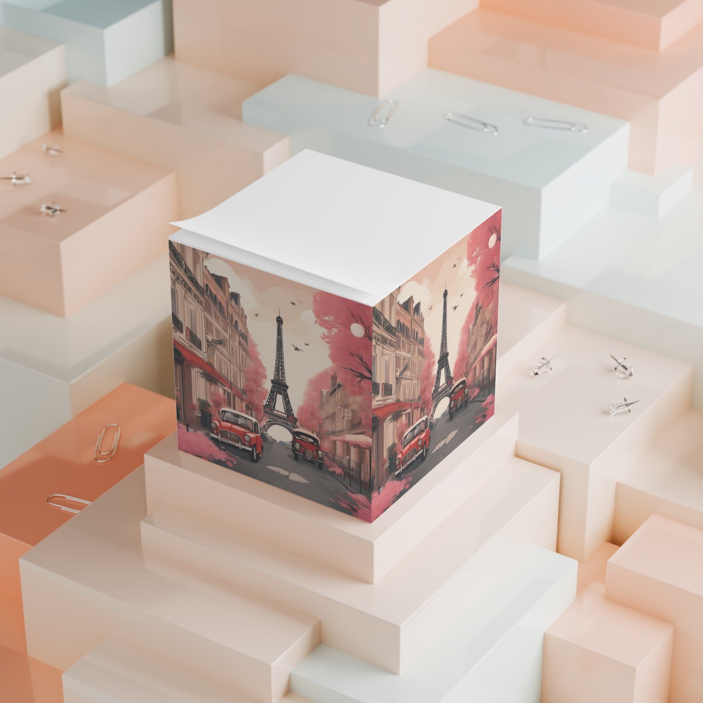Paris Note Cube