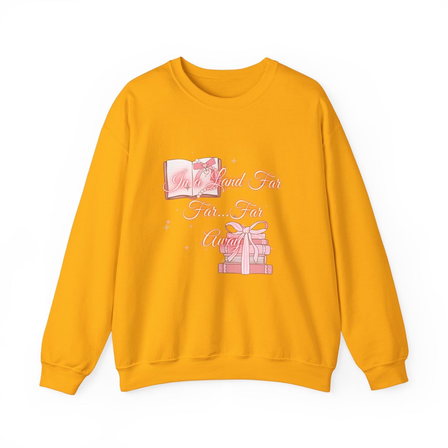 Far Away Fairytales Unisex Heavy Blend™ Crewneck Sweatshirt, Cozy Winter Wear, Fairytales Clothing, Storybook Fashion, Gift For Book Lovers