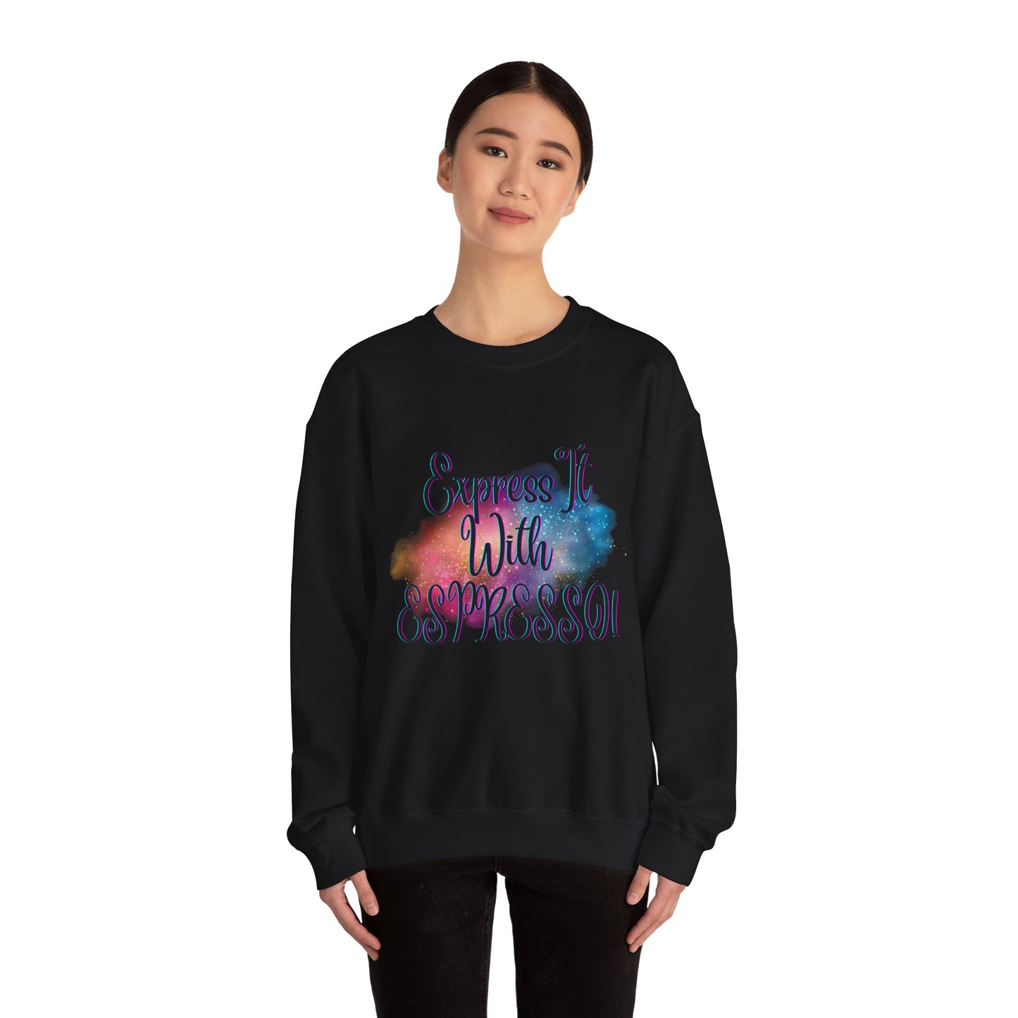 Express It Espresso Unisex Heavy Blend™ Crewneck Sweatshirt
