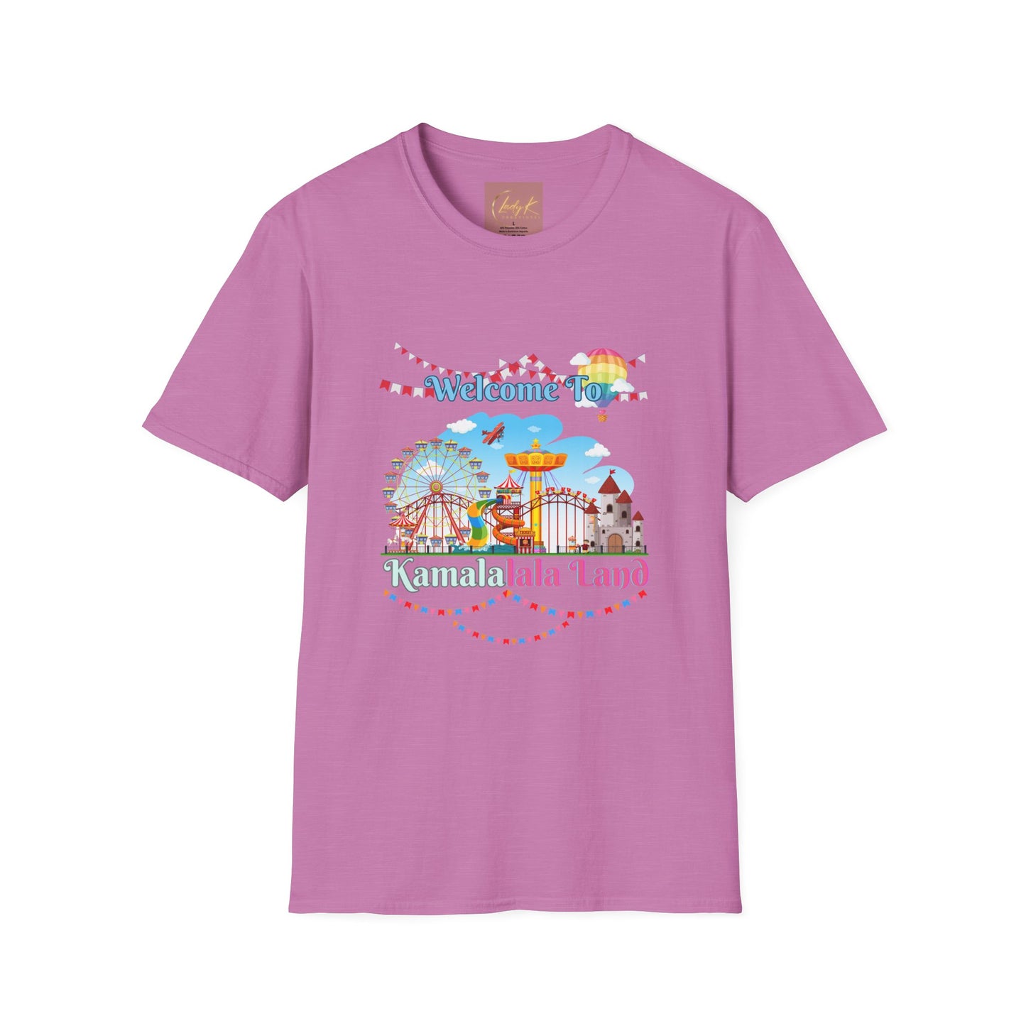 Kamala lalaland Unisex Soft-style T-shirt, Presidential Candidate Unisex Softstyle T-Shirt, Election 2024, Election Season, USA Politics, Equality Shirt