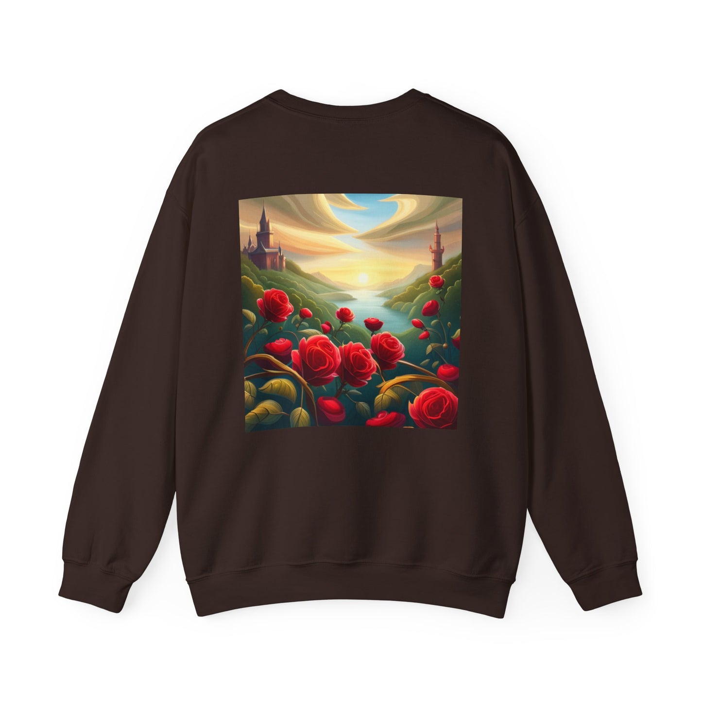 Far Away Fairytales Unisex Heavy Blend™ Crewneck Sweatshirt, Cozy Winter Wear, Fairytales Clothing, Storybook Fashion, Gift For Book Lovers