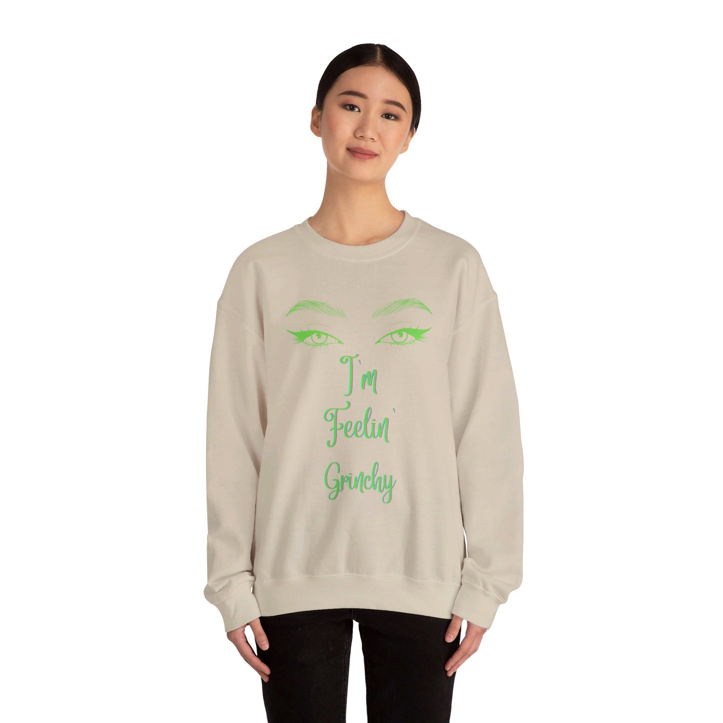 Feelin Grinchy Unisex Heavy Blend™ Crewneck Sweatshirt