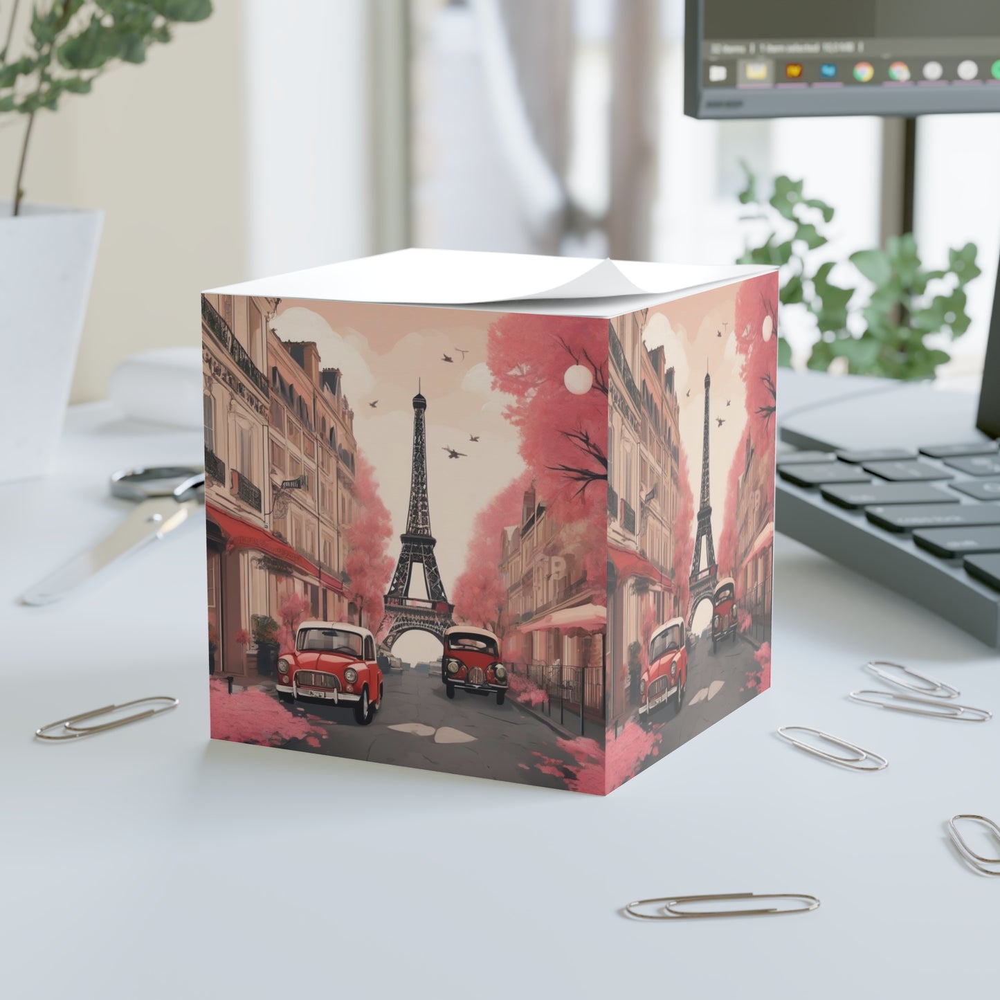 Paris Note Cube