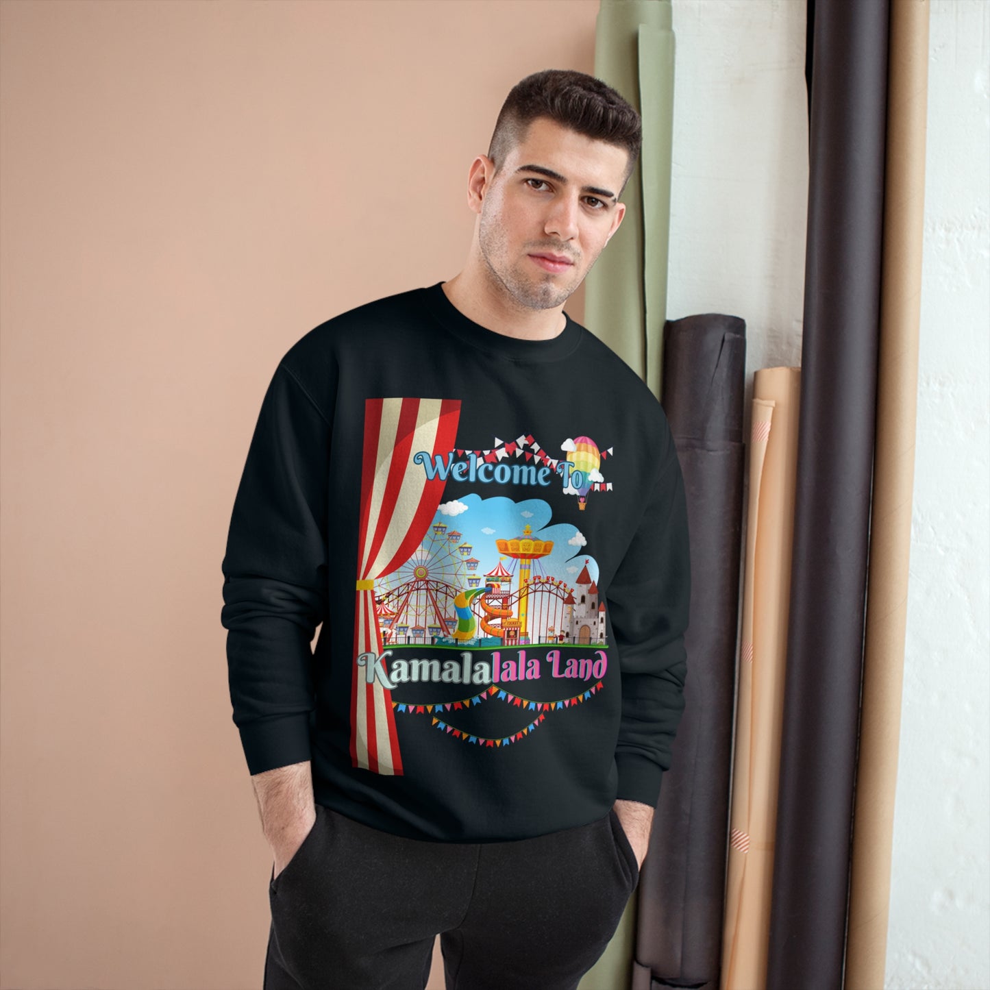 KamalaLaLa Land Champion Sweatshirt - Funny Political Election Gift for Him or Her