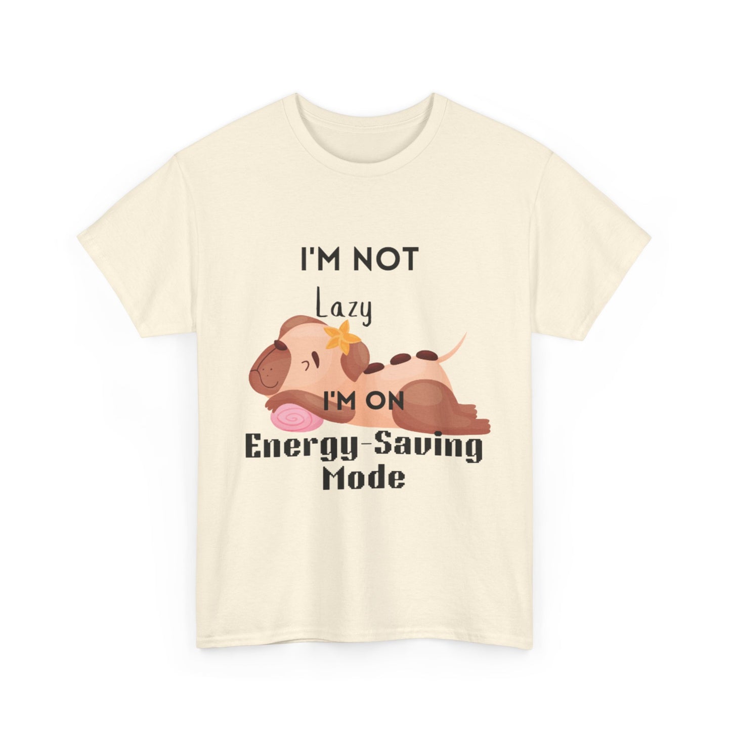 Energy Saving Unisex Heavy Cotton Tee, R & R Funny Dog Lover Shirt, Funny Dog Shirt, Dog Lover Gift, Puppy Graphic Tee