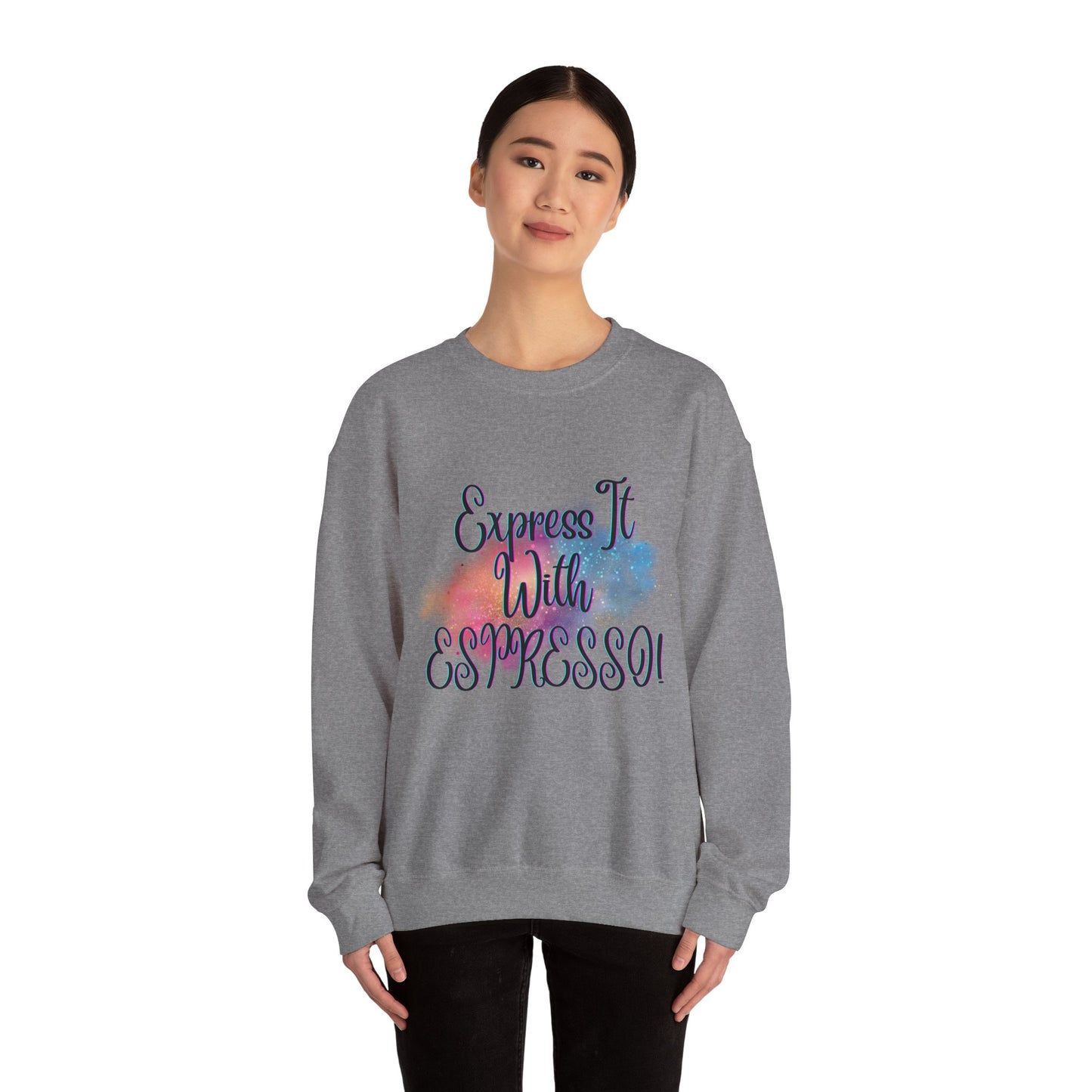 Express It Espresso Unisex Heavy Blend™ Crewneck Sweatshirt