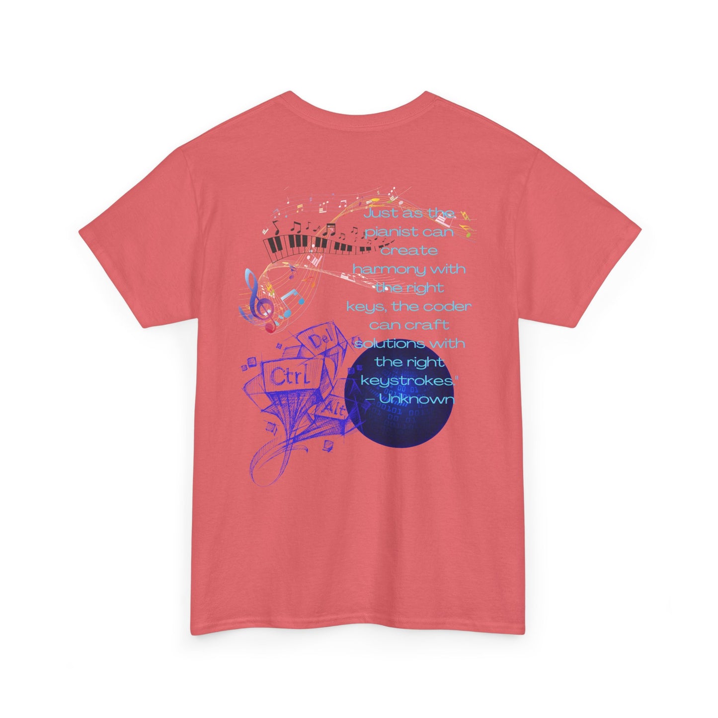 The Right Keys Unisex Tee, Pianist and Coder Gift, Music and Tech Lover Shirt, Programmer and Musician Top, Keyboardist