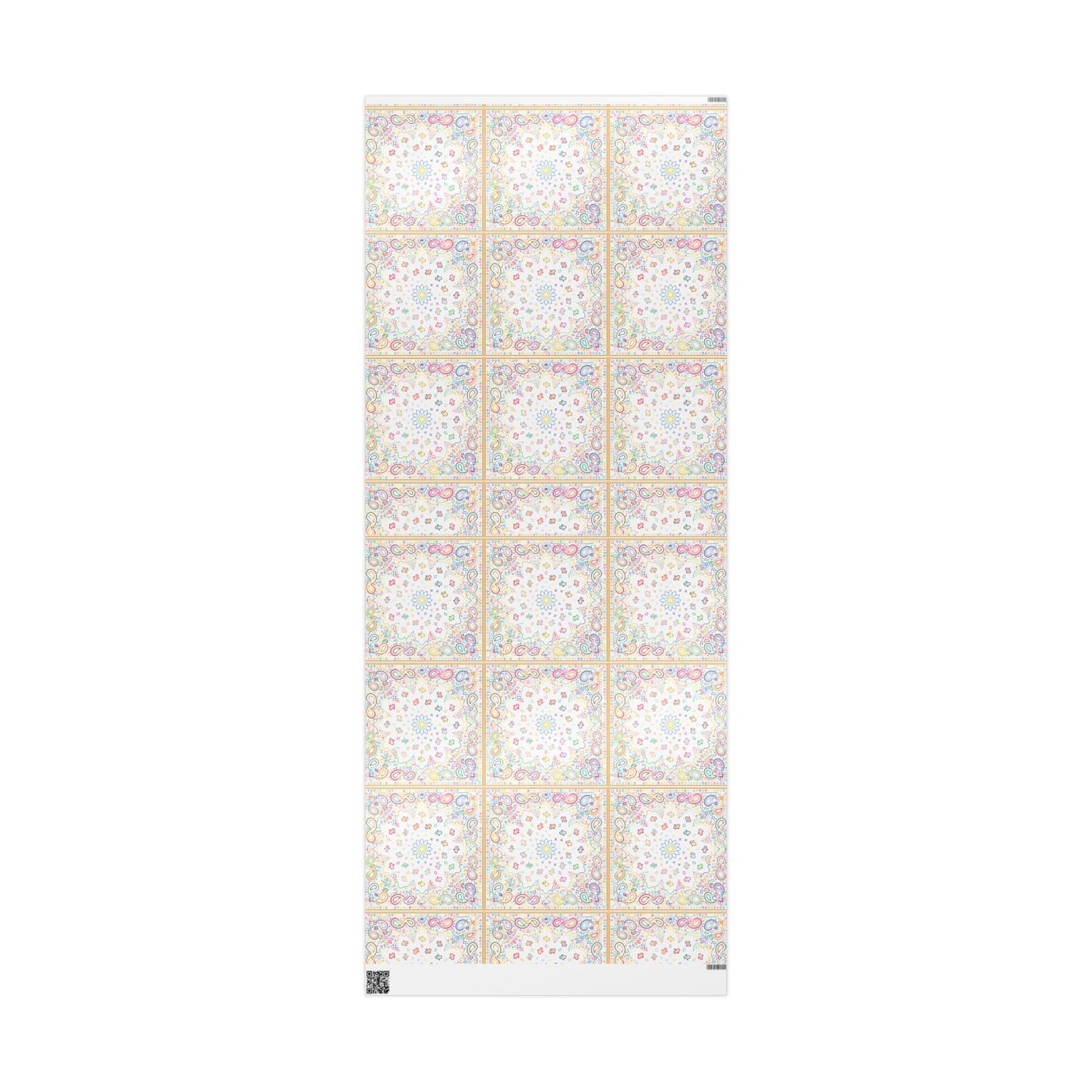 Rainbow Paisley Wrapping Papers Colorful Gift Wrap for Birthdays, Holidays,