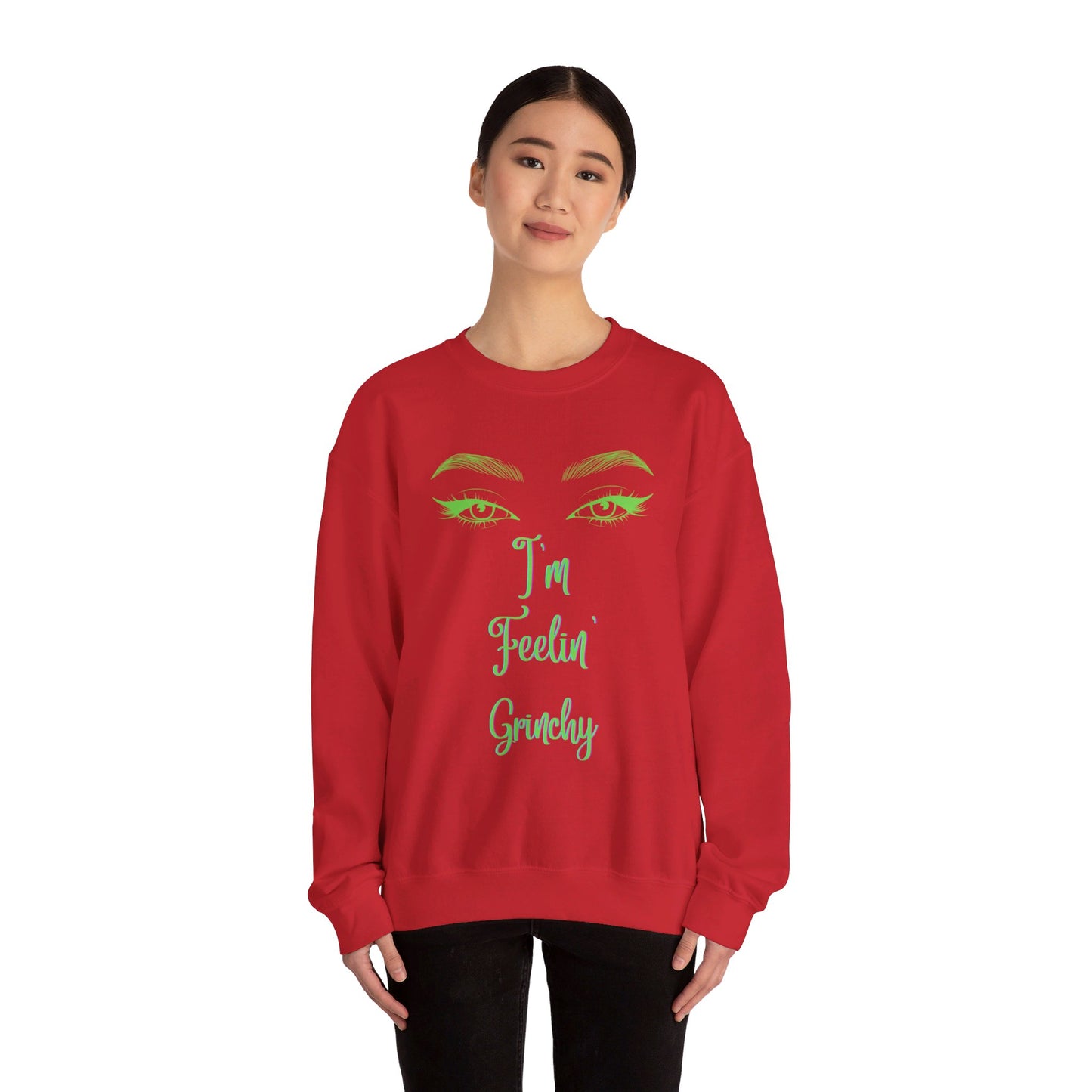 Feelin Grinchy Unisex Heavy Blend™ Crewneck Sweatshirt
