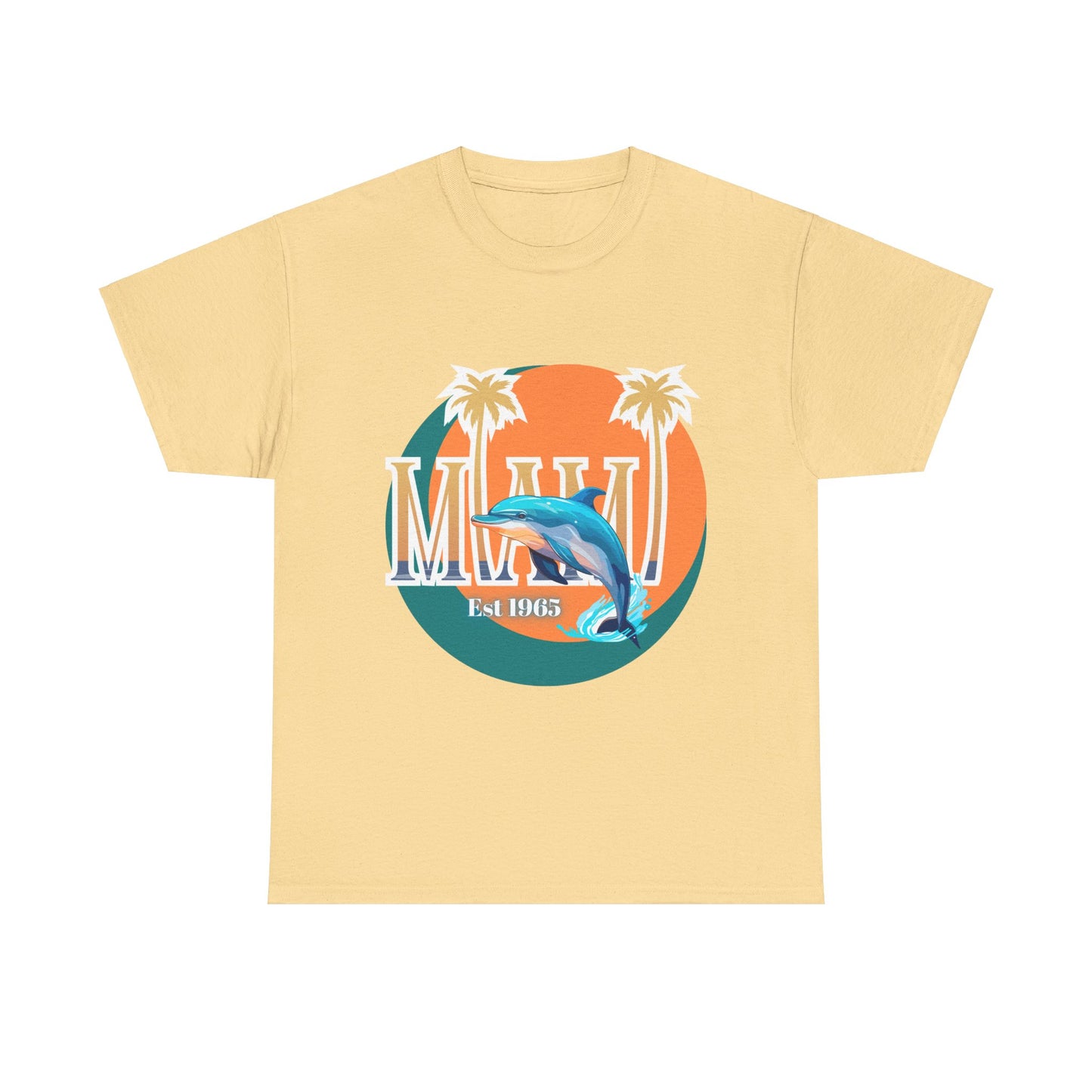 Miami Dolphins NFL Inspired Game Time Unisex Heavy Cotton Tee, Fantasy Football, Superbowl