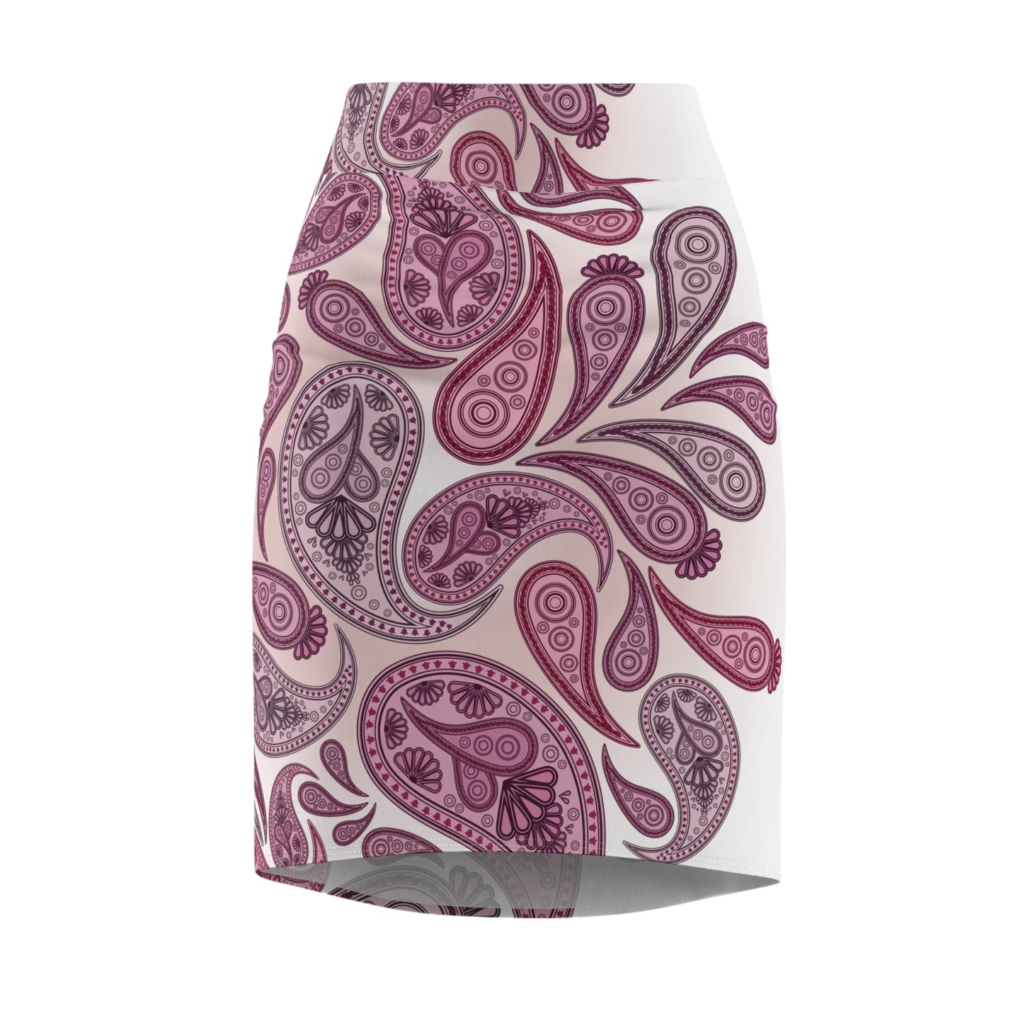 Generic Brand Purple Paisley Women's Pencil Skirt Size XS, Sm, M, Lg. XL, 2XL