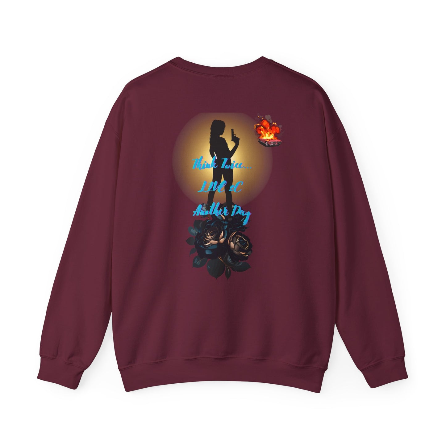 Pistol Whipped Unisex Heavy Blend Crewneck Sweatshirt, Trendy Streetwear Fashion, Street Style, Graphic Sweatshirt, Streetwear Fashion