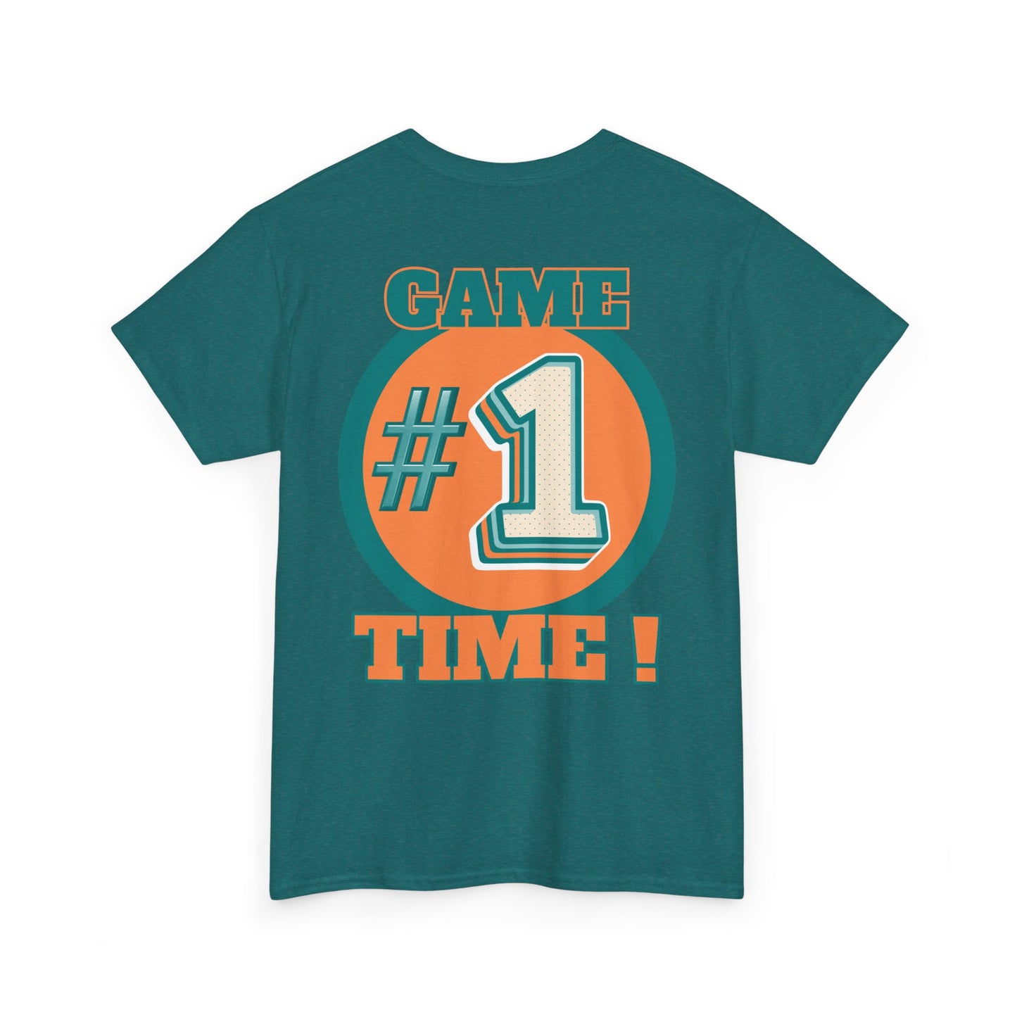 Miami Dolphins NFL Inspired Game Time Unisex Heavy Cotton Tee, Fantasy Football, Superbowl