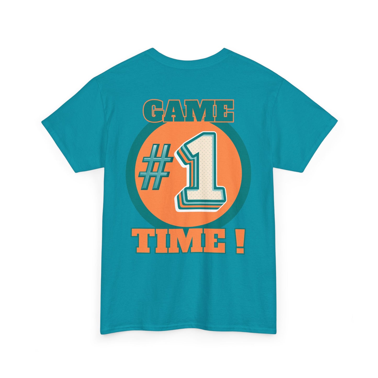 Miami Dolphins NFL Inspired Game Time Unisex Heavy Cotton Tee, Fantasy Football, Superbowl