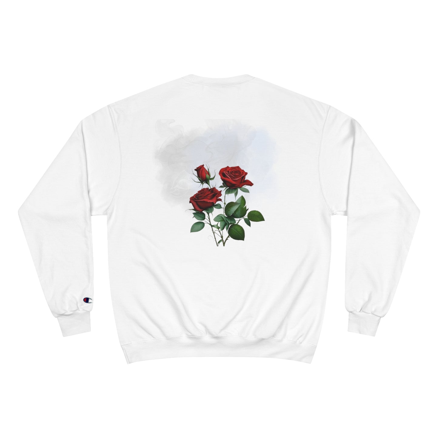 Smoke & Roses Champion Sweatshirt, Vintage Inspired Streetwear, Graphic Sweatshirt, Urban Fashion, Winter Fashion, Fall Clothing, Retro Clothing, Gift For Her, Holiday Gift, Gift For Him