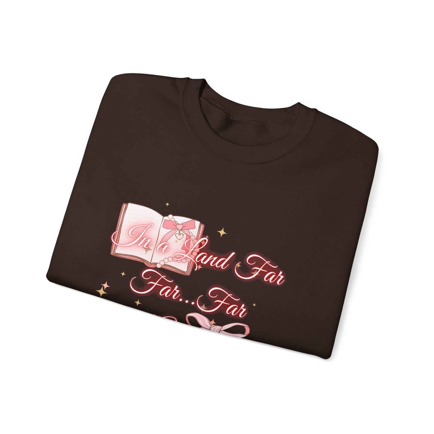 Far Away Fairytales Unisex Heavy Blend™ Crewneck Sweatshirt, Cozy Winter Wear, Fairytales Clothing, Storybook Fashion, Gift For Book Lovers